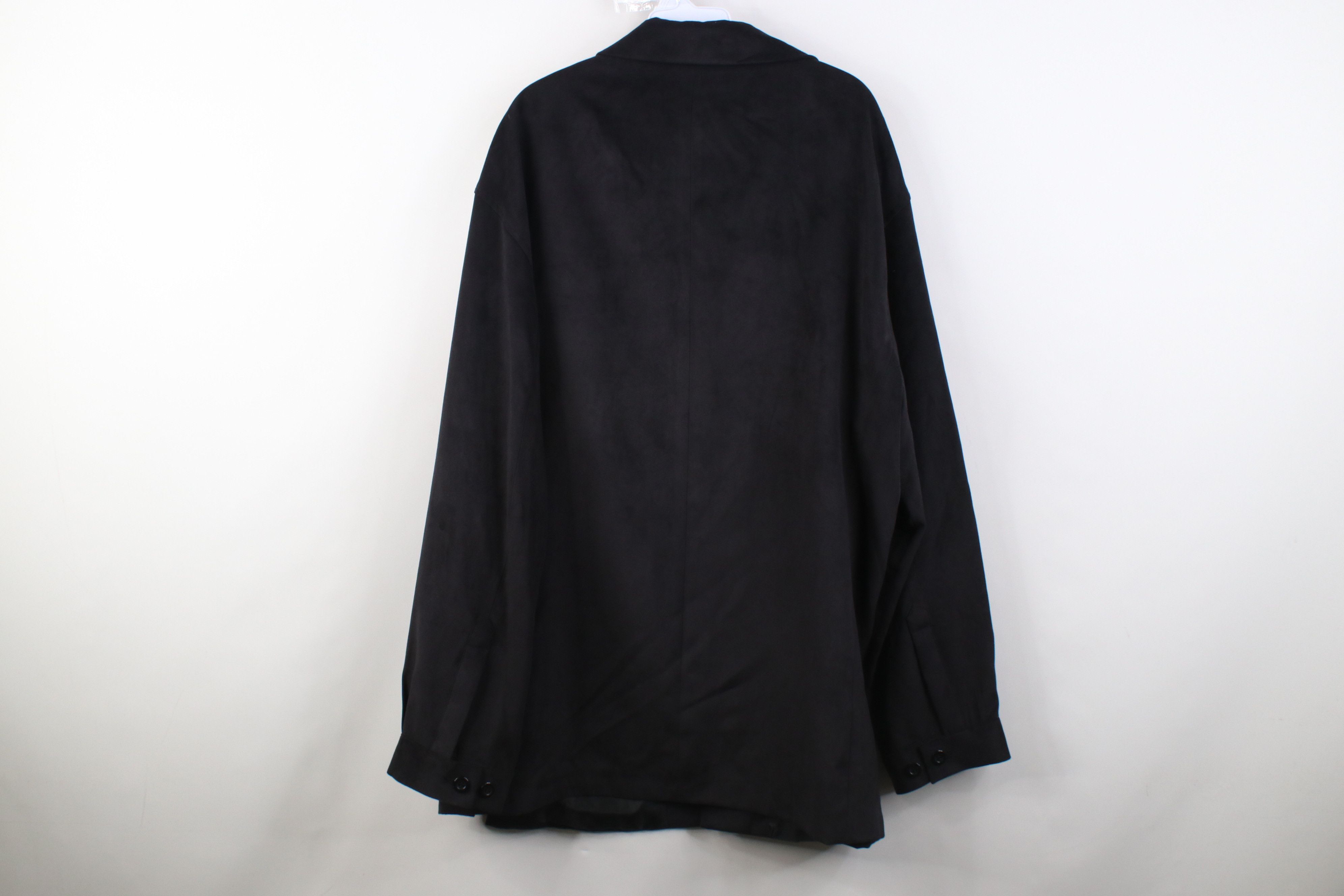 Vintage Vintage 90s Y2K Streetwear Shirt Jacket Jac Shirt Black Size US XXL / EU 58 / 5 - 14 Thumbnail
