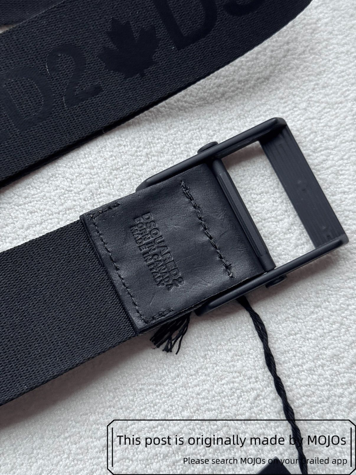 Dsquared2 Dsquared2 Black Logo Belt mojos652 Size ONE SIZE - 3 Thumbnail
