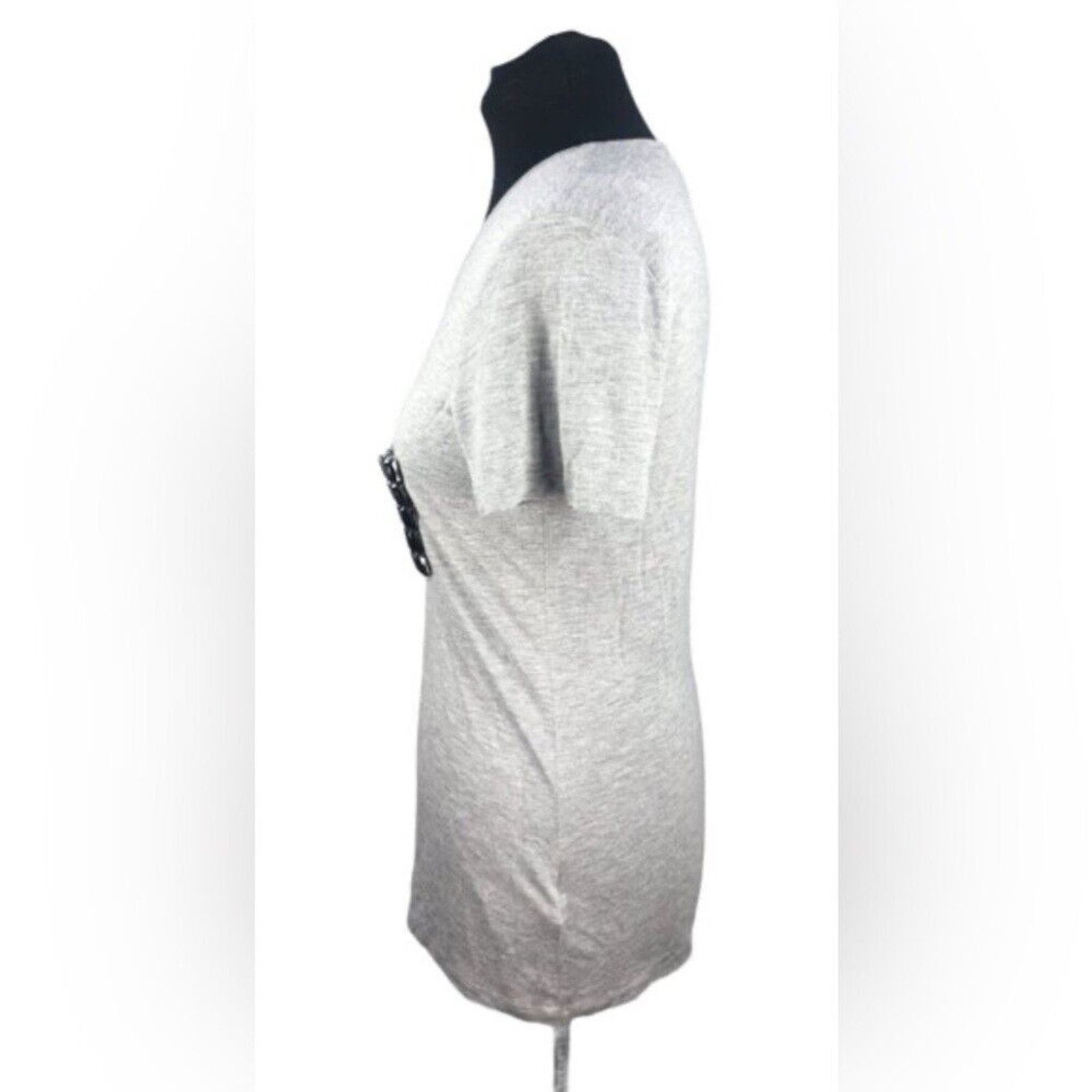 Burberry Grey Burberry Brit Jewel Pocket Tee Sz XL Size XL / US 12-14 / IT 48-50 - 5 Thumbnail