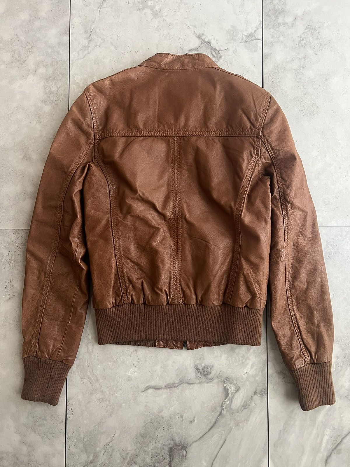 Japanese Brand Maze Vintage Aviator Leather Jacket Size US XS / EU 42 / 0 - 3 Thumbnail