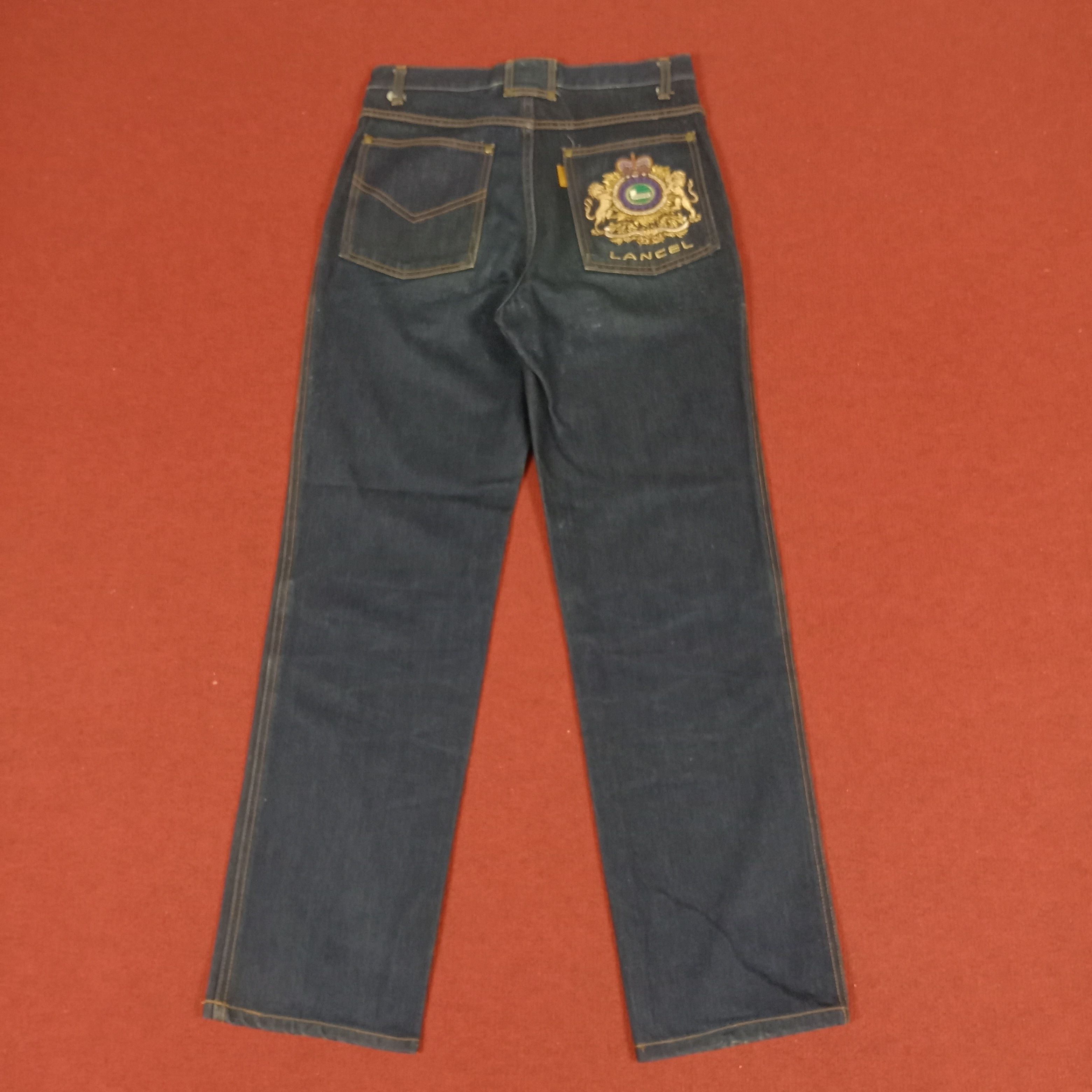 image of Lancel Luxury Fashion Style Nice Design Jeans in Blue Black, Men's (Size 29)