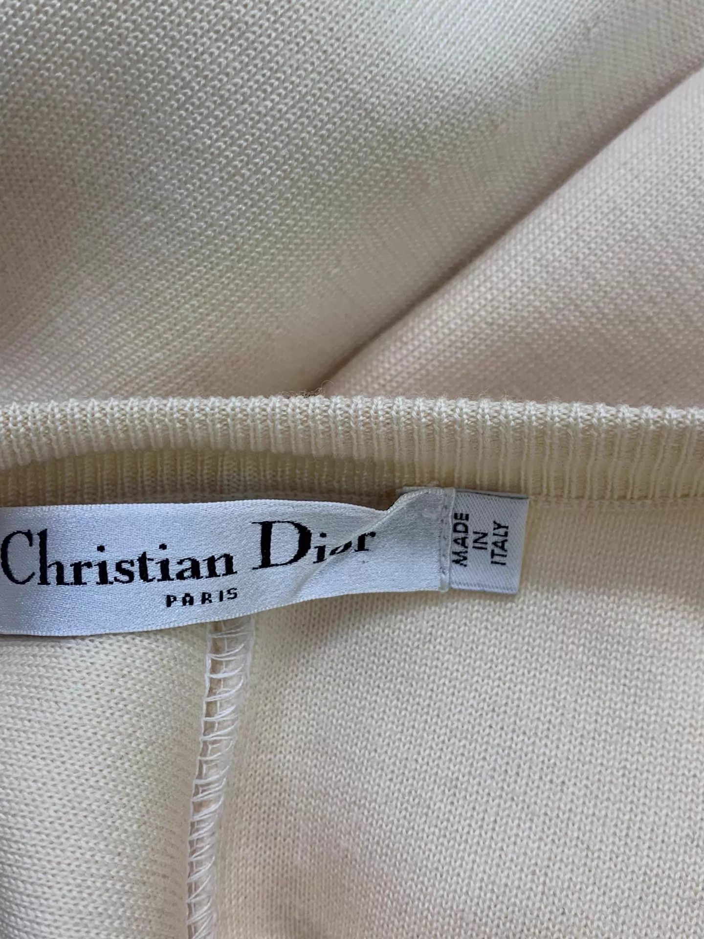Dior Dior Beige Cinched Waist Wool Dress 36 New Size XS / US 0-2 / IT 36-38 - 4 Thumbnail
