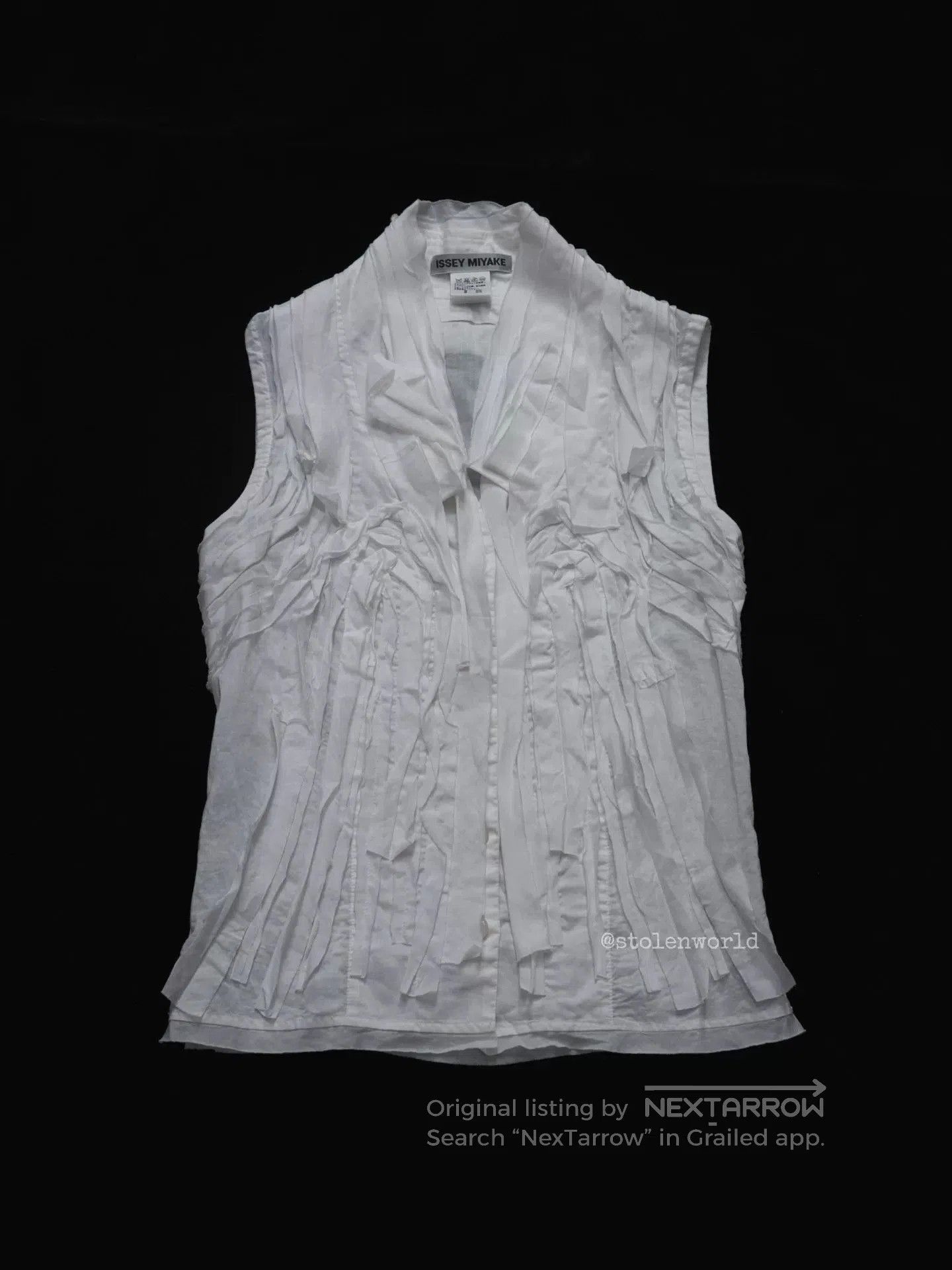 Issey Miyake issey miyake cotton linen decorative top. Size S / US 4 / IT 40 - 1 Thumbnail