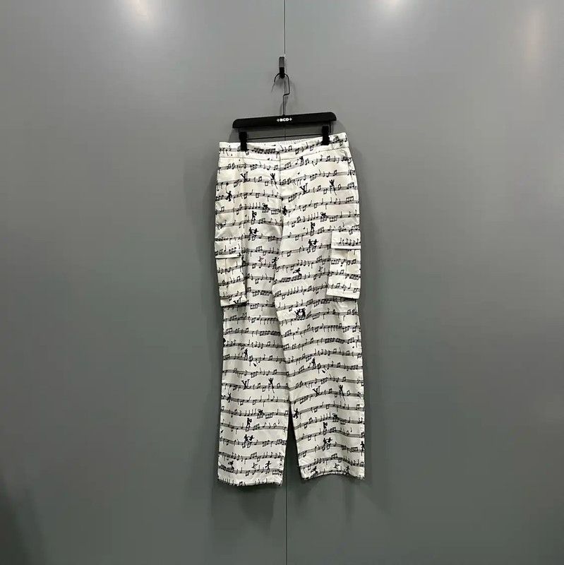 Louis Vuitton Louis Vuitton White Cotton Casual Pants for Men 0089 Size US 30 / EU 46 - 1 Thumbnail