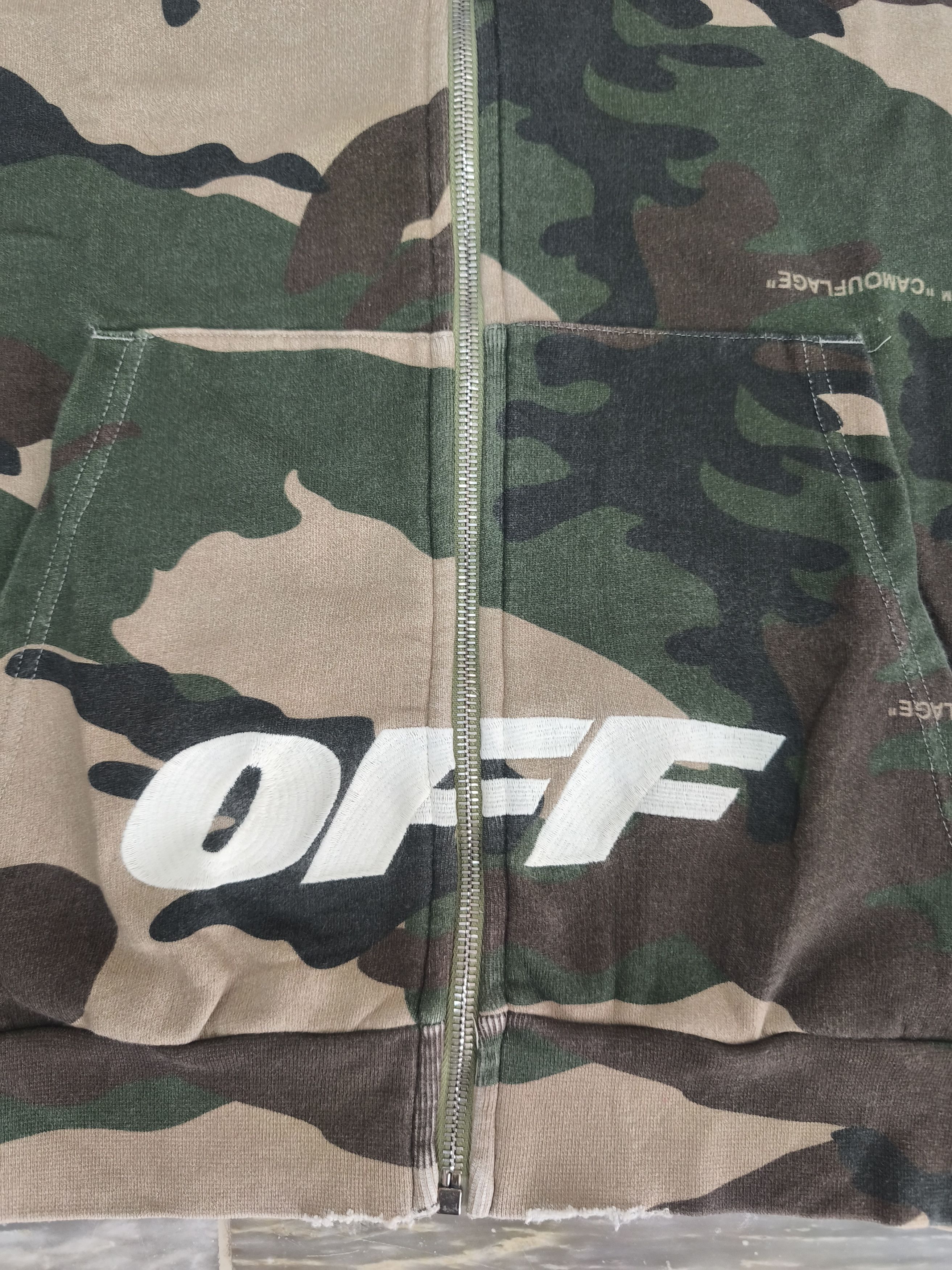 Off-White OFF WHITE Camouflage Cotton Zipped Hooded Size US S / EU 44-46 / 1 - 5 Thumbnail