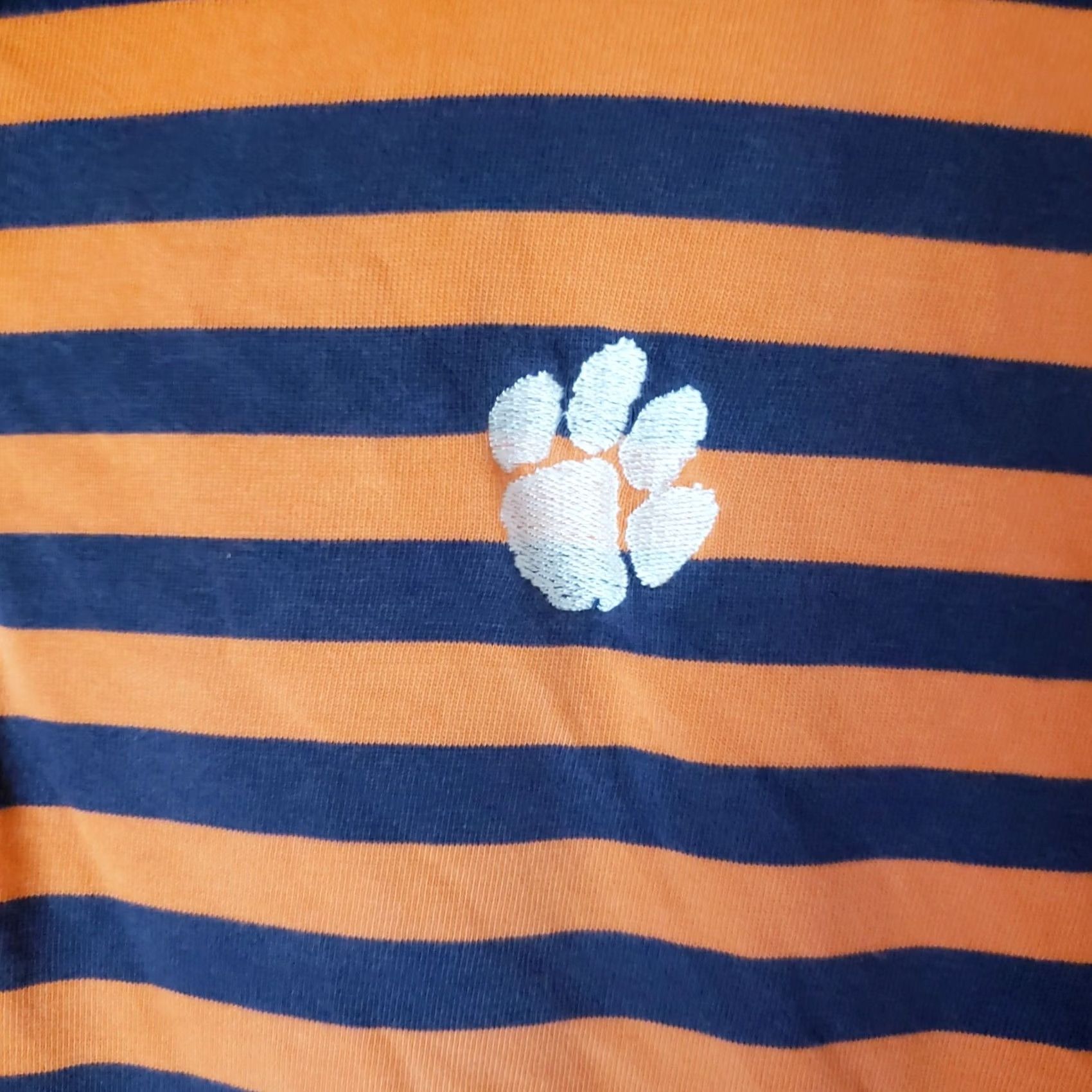 Vintage Clemson Tigers Polo Shirt Mens 2XL Orange Striped Ashworth NCAA Polo Short Sleeve Golf Breathable Moisture Wicking Quick Dry Baggy? Size US XXL / EU 58 / 5 - 5 Thumbnail