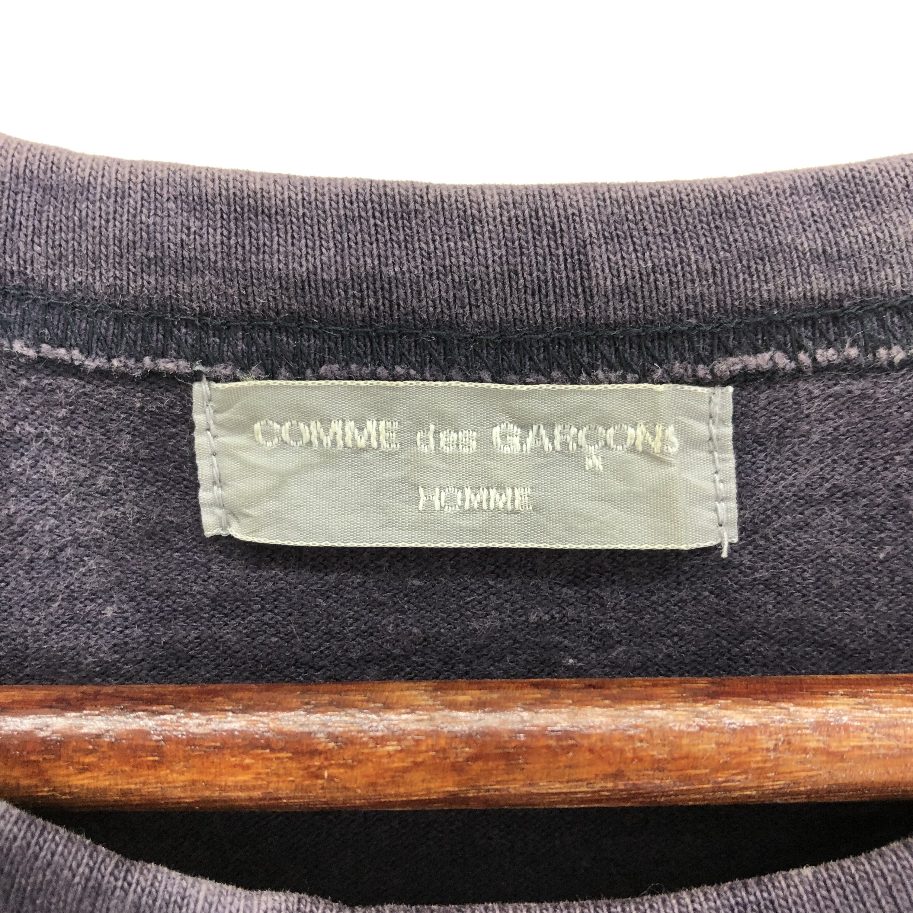 Comme des Garcons Homme Comme des Garcons Homme Black Long Sleeve T-shirt Size US S / EU 44-46 / 1 - 9 Thumbnail