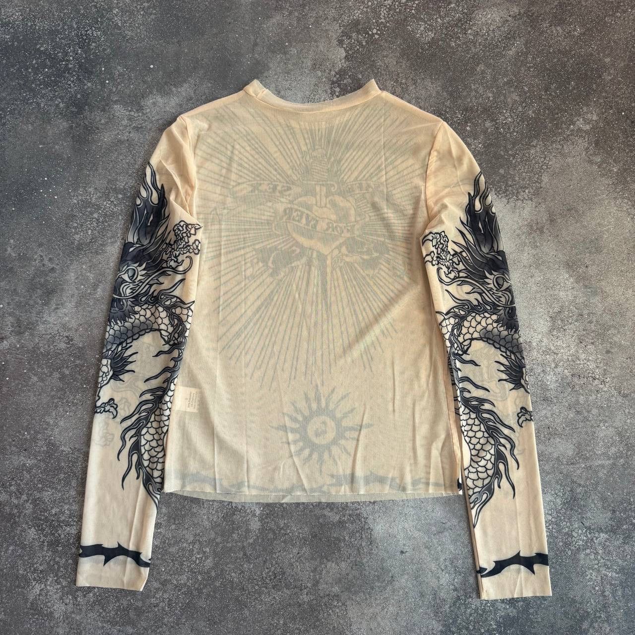 20471120 Jean Paul Gaultier Style Vintage Mesh Long Sleeve Top Size S / US 4 / IT 40 - 9 Thumbnail