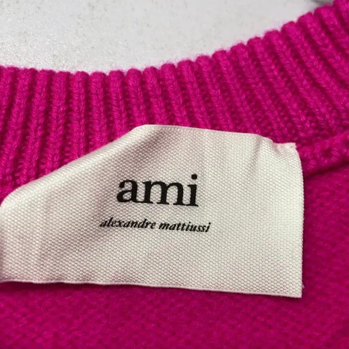 AMI AMIPARIS Heart Logo Wool Sweater for All -2507 Size US S / EU 44-46 / 1 - 4 Thumbnail
