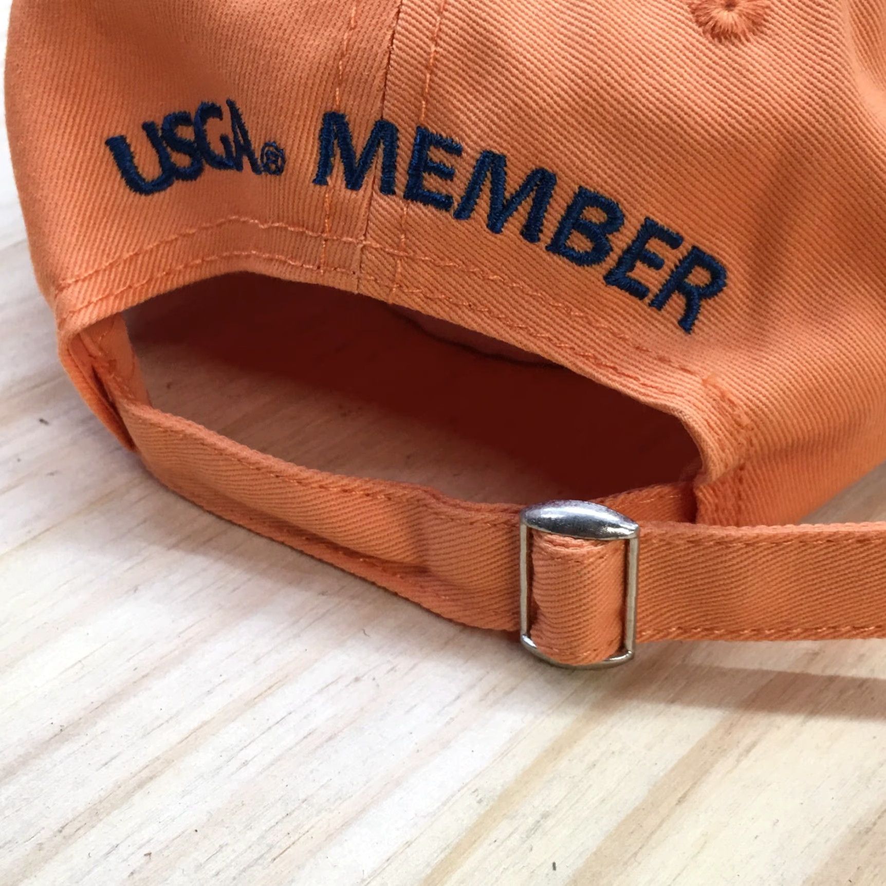 Vintage USGA Dad Baseball Cap Mens One Size Orange Adjustable Lightweight Canvas Cotton Hat Size ONE SIZE - 7 Thumbnail