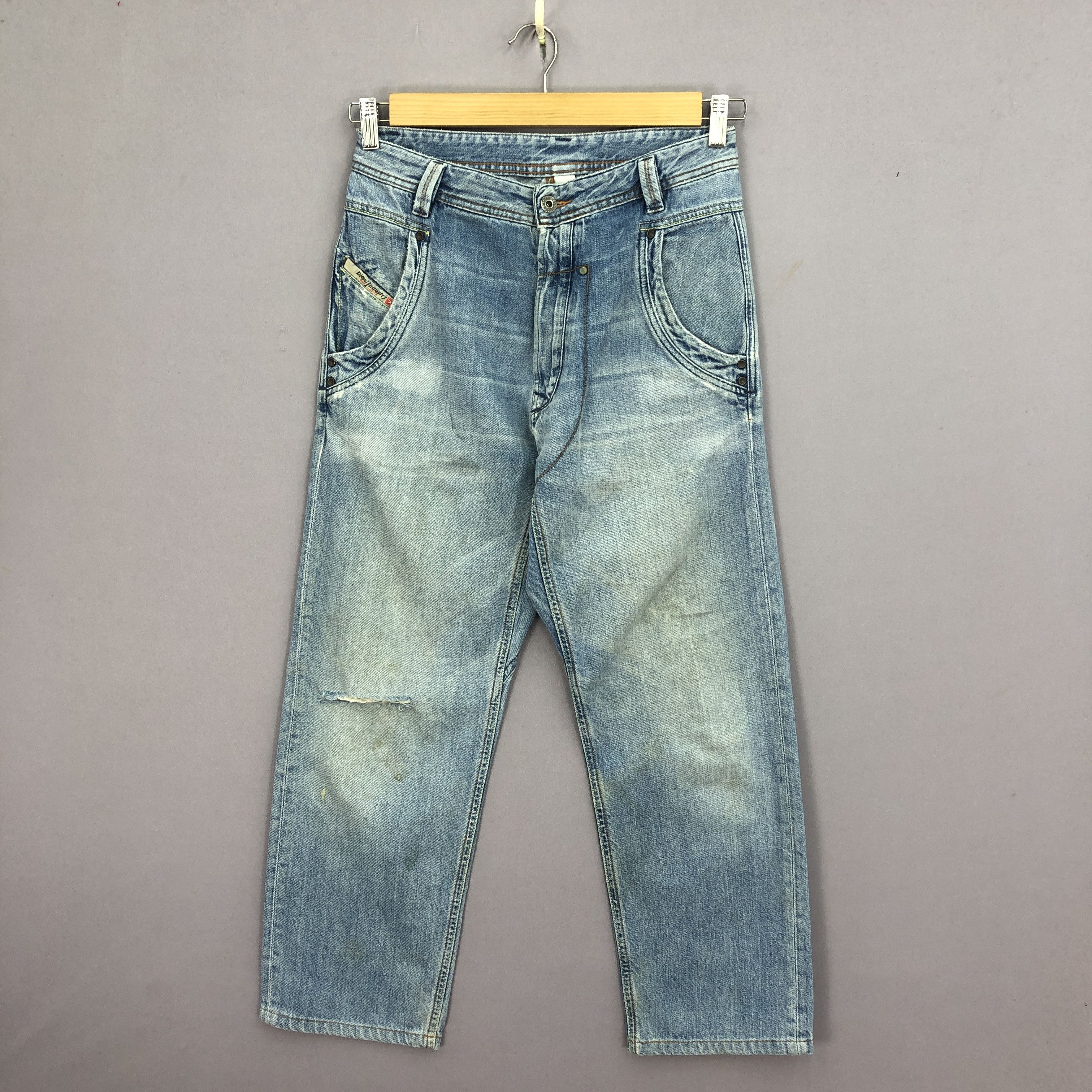 Diesel Vintage Diesel Light Wash Jeans Sun Faded Distressed Denim Size 28" / US 6 / IT 42 - 1 Thumbnail