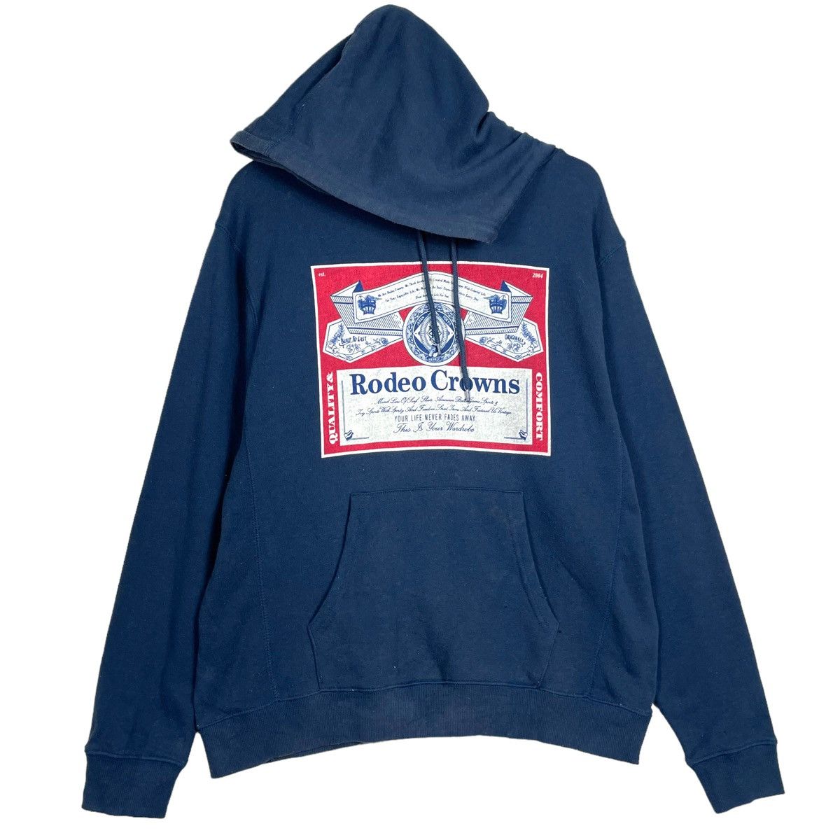 Budweiser × Japanese Brand STEAL💥RODEO CROWN PULLOVER HOODIE RIPOFF BUDWEISER Size US M / EU 48-50 / 2 - 3 Thumbnail