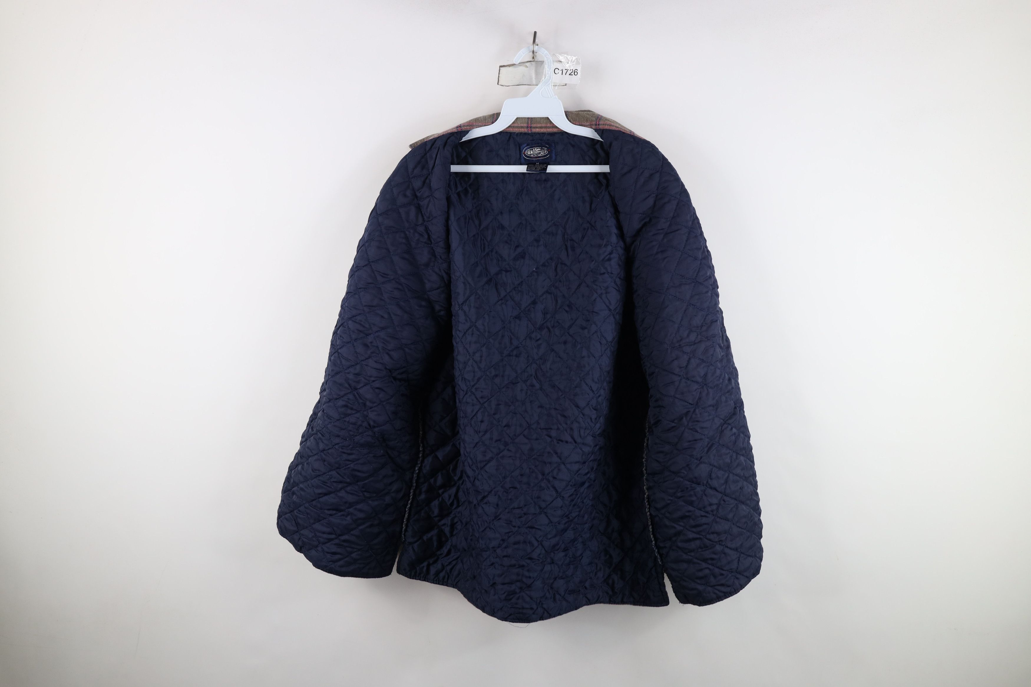Vintage Vintage 90s Streetwear Quilted Flannel Shirt Jacket Shacket Size US M / EU 48-50 / 2 - 9 Thumbnail
