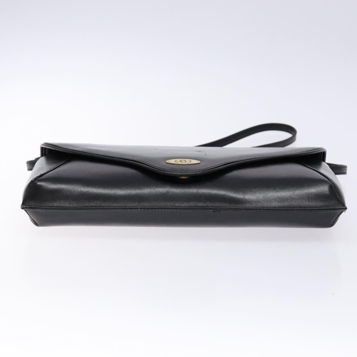 Gucci GUCCI Shoulder Bag Leather Black Gold Size ONE SIZE - 10 Thumbnail