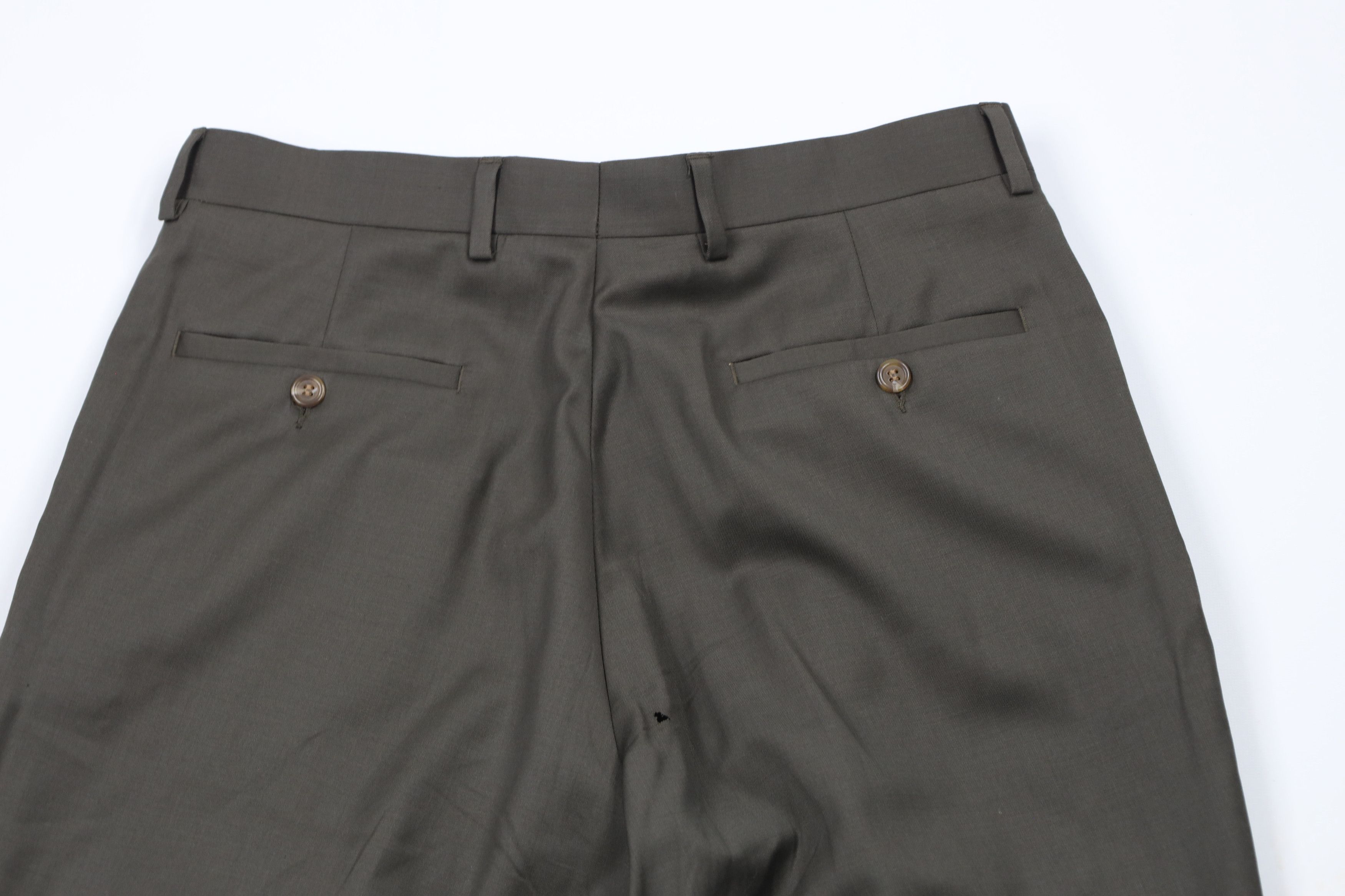 Ralph Lauren Vintage 90s Ralph Lauren Cashmere Wide Leg Chino Pants Green Size US 32 / EU 48 - 8 Thumbnail