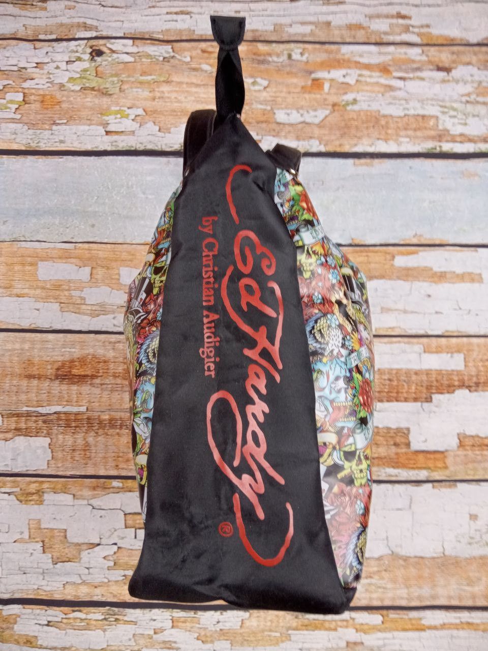 Ed Hardy Christian Audigier Ed Hardy KISS OF DEATH Large Tote Bag Size ONE SIZE - 2 Thumbnail