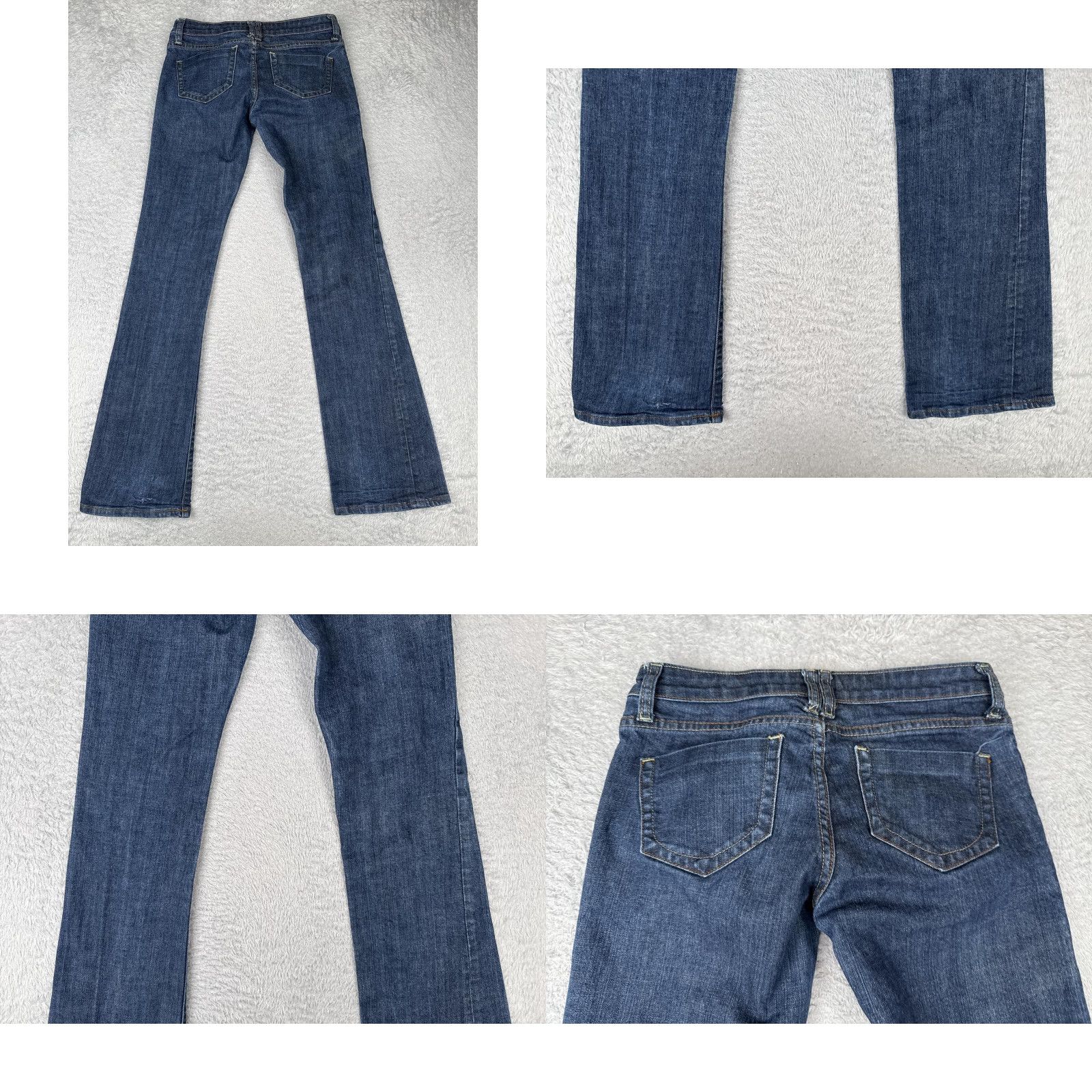 Vintage Salt Works Broadway Jeans 27x32 Blue Denim Bootcut Low Rise Stretch Casual 90s Bohemian Women Size 27" / US 4 / IT 40 - 10 Thumbnail