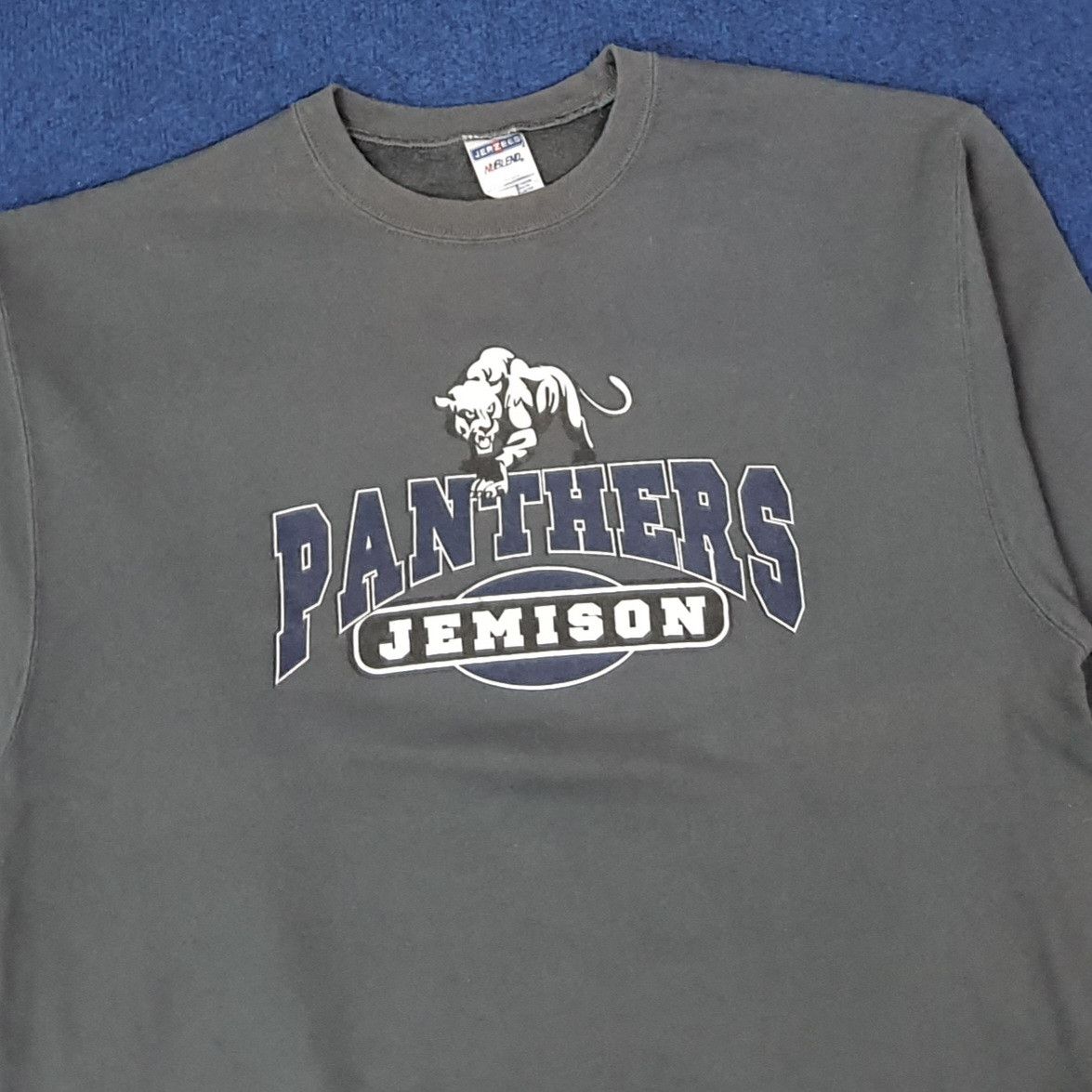 Jerzees Vintage Panthers D'Shawn Jamison NFL Sweatshirt C270N3 Size US L / EU 52-54 / 3 - 2 Thumbnail