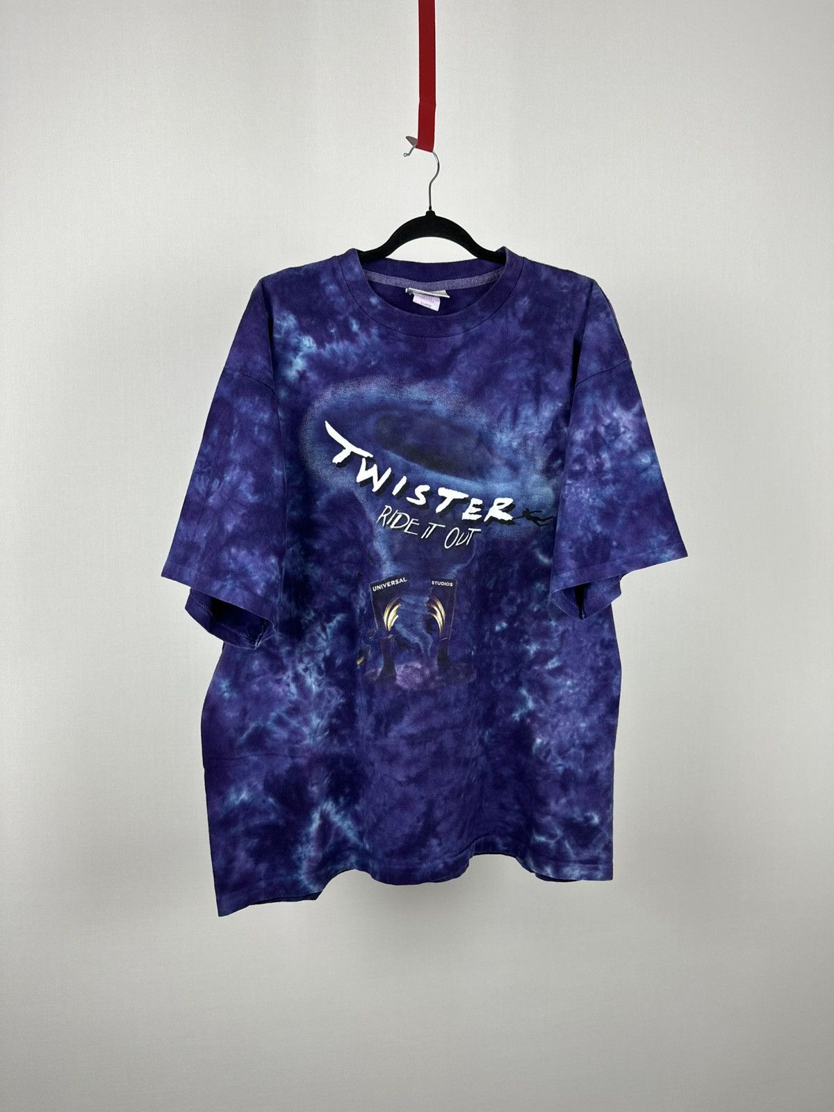 Universal Studios 1996 Twister Ride It Out Universal Studios Purple Tie Dye Size US XL / EU 56 / 4 - 1 Thumbnail