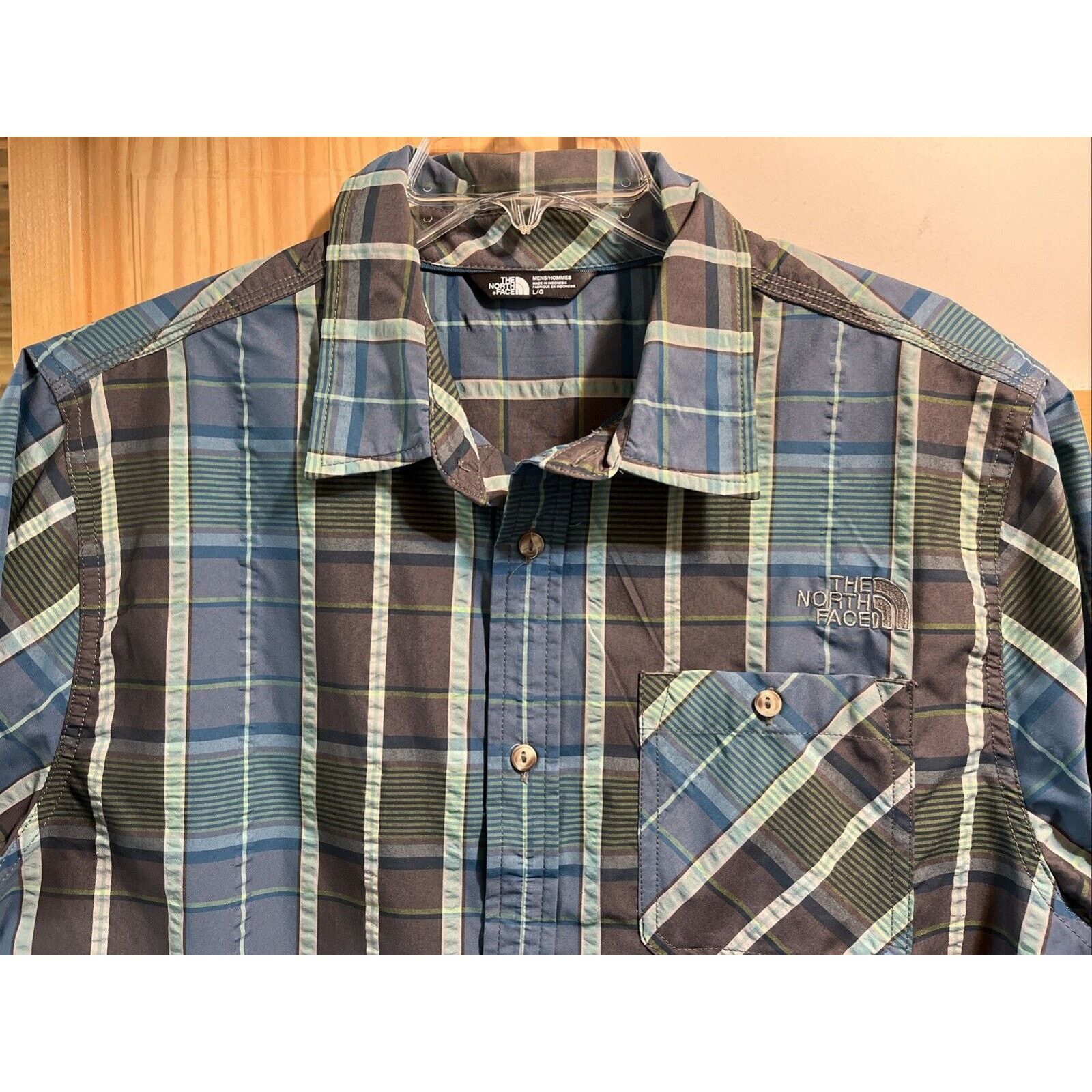 The North Face The North Face Men Shirt L Blue Plaid Button Up Short Sleeve Size US L / EU 52-54 / 3 - 5 Thumbnail