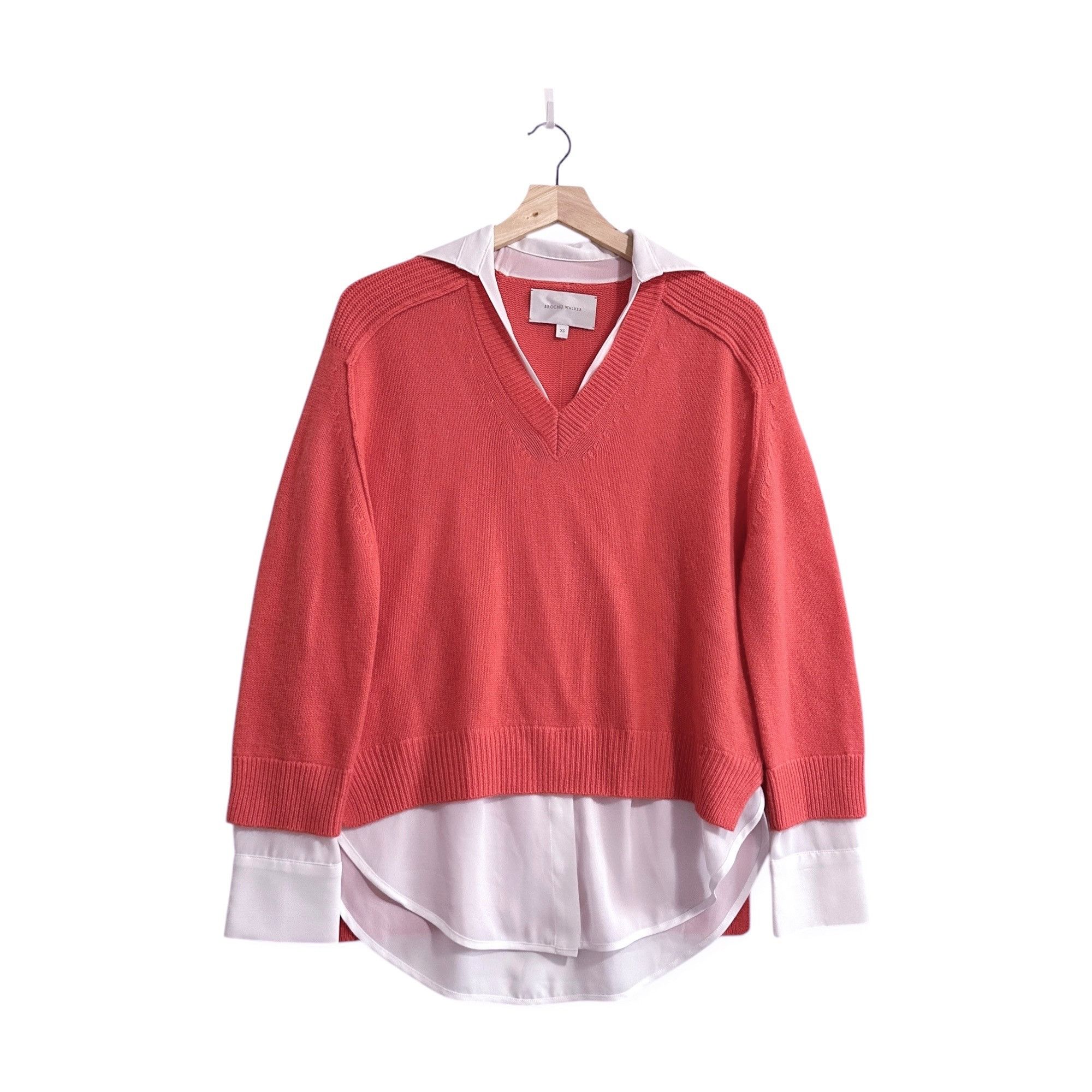 Brochu Walker The Looker Layered V-Neck Pullover Si - Technical View