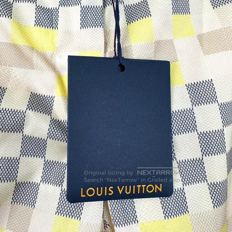 Louis Vuitton Louis Vuitton Co-branded coffee color nylon checkerboard c Size US 34 / EU 50 - 5 Thumbnail