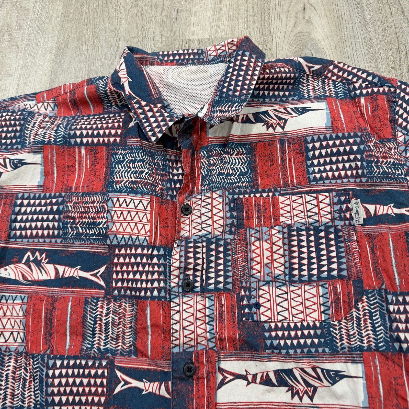 Columbia Columbia PFG Shirt Men's Large Check Lightweight Vented Size US L / EU 52-54 / 3 - 3 Thumbnail