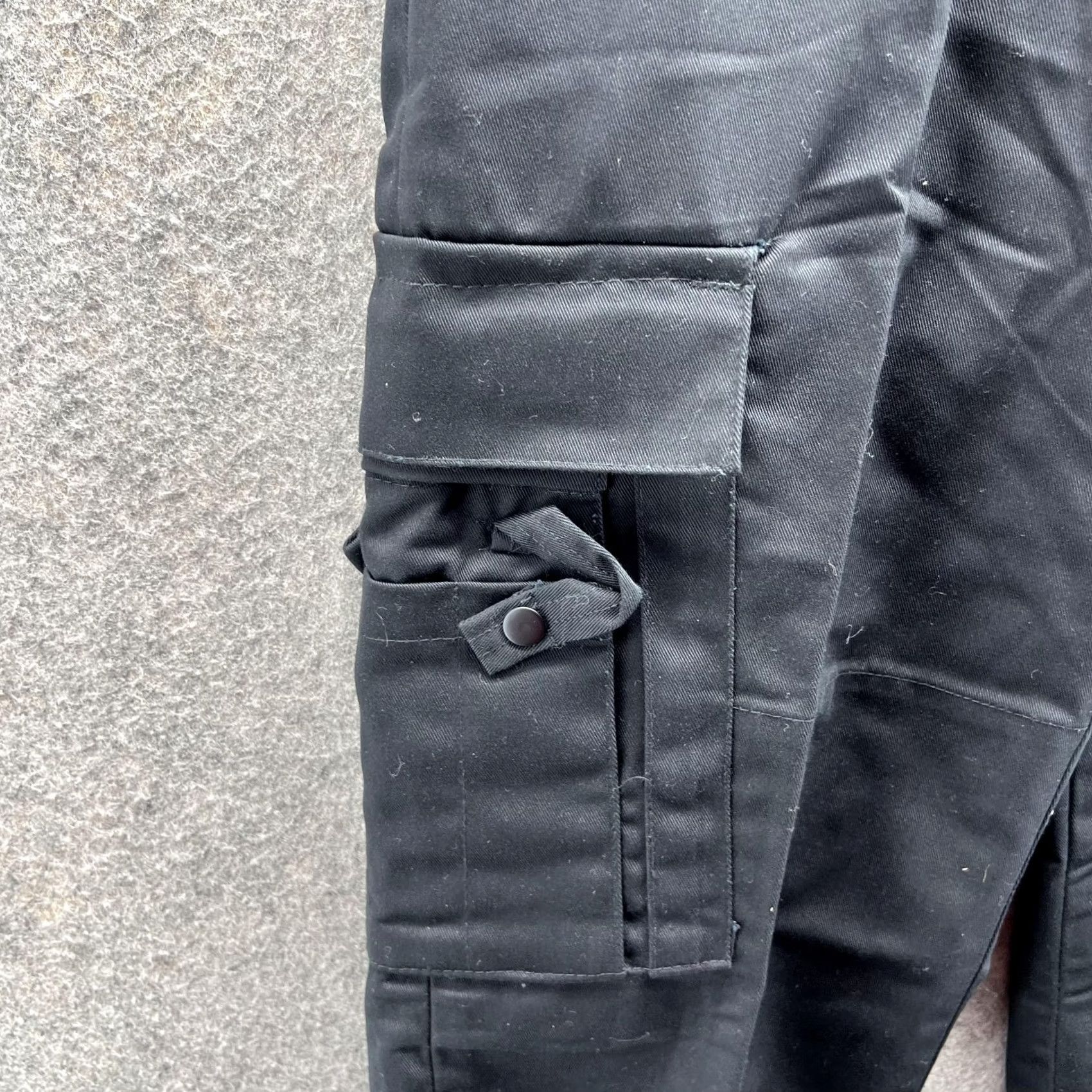 Vintage Tact Squad Pants Men 28 Reg Adult Black Polyester Cargo Pocket Casual Police Cargo Pants Men Regular 28 Black Size US 28 / EU 44 - 4 Thumbnail