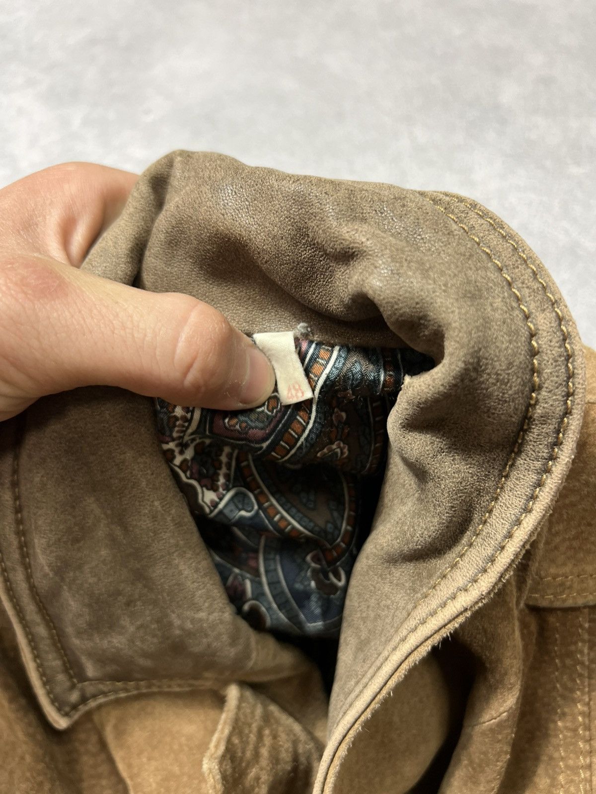 Genuine Leather × Japanese Brand Mega Rare Hype Brown Genuine Leather Jacket Size US M / EU 48-50 / 2 - 8 Thumbnail