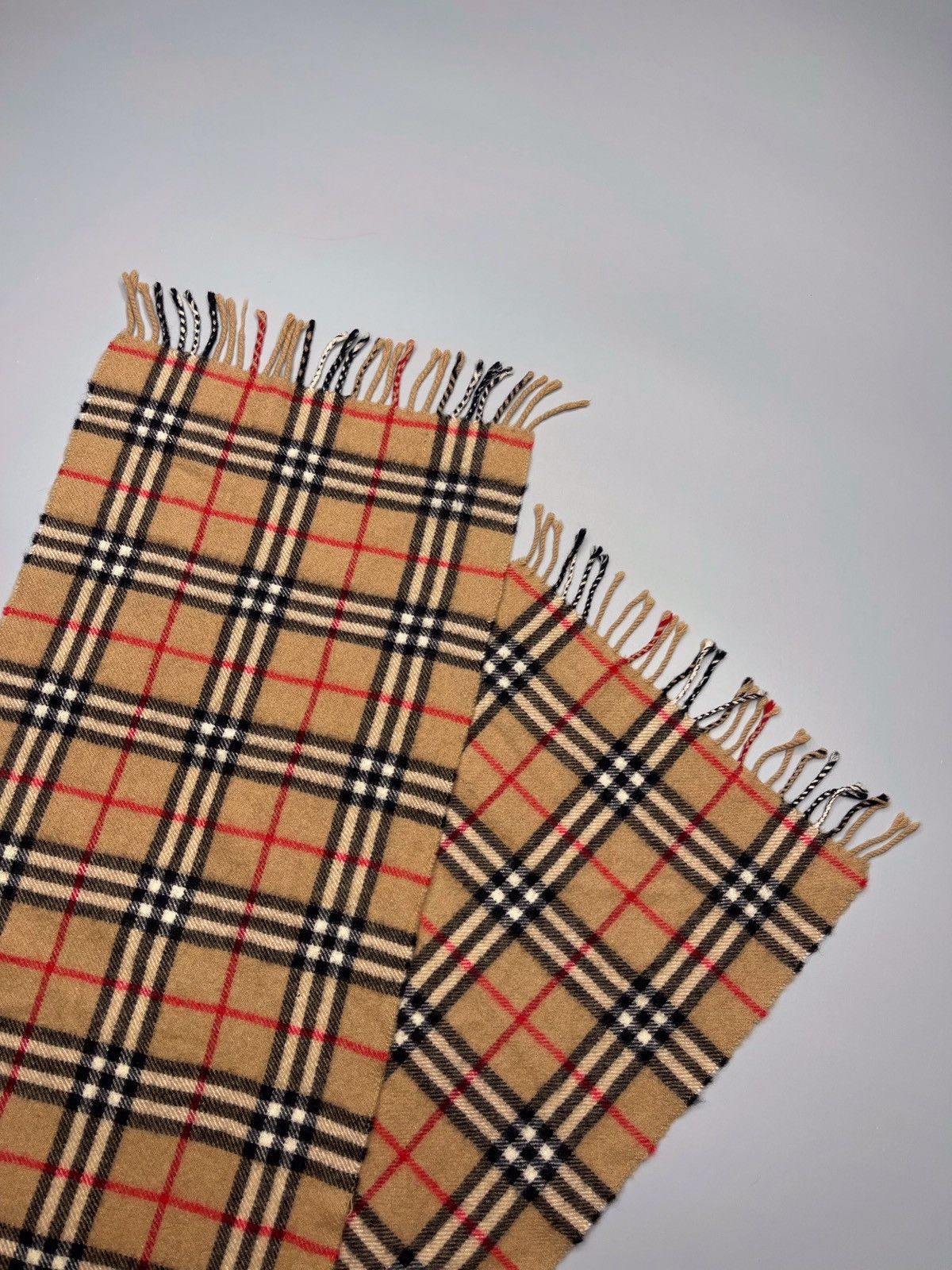 Burberry × Vintage Vintage Burberry Cashmere/Wool Scarf Nova Check Size ONE SIZE - 7 Thumbnail