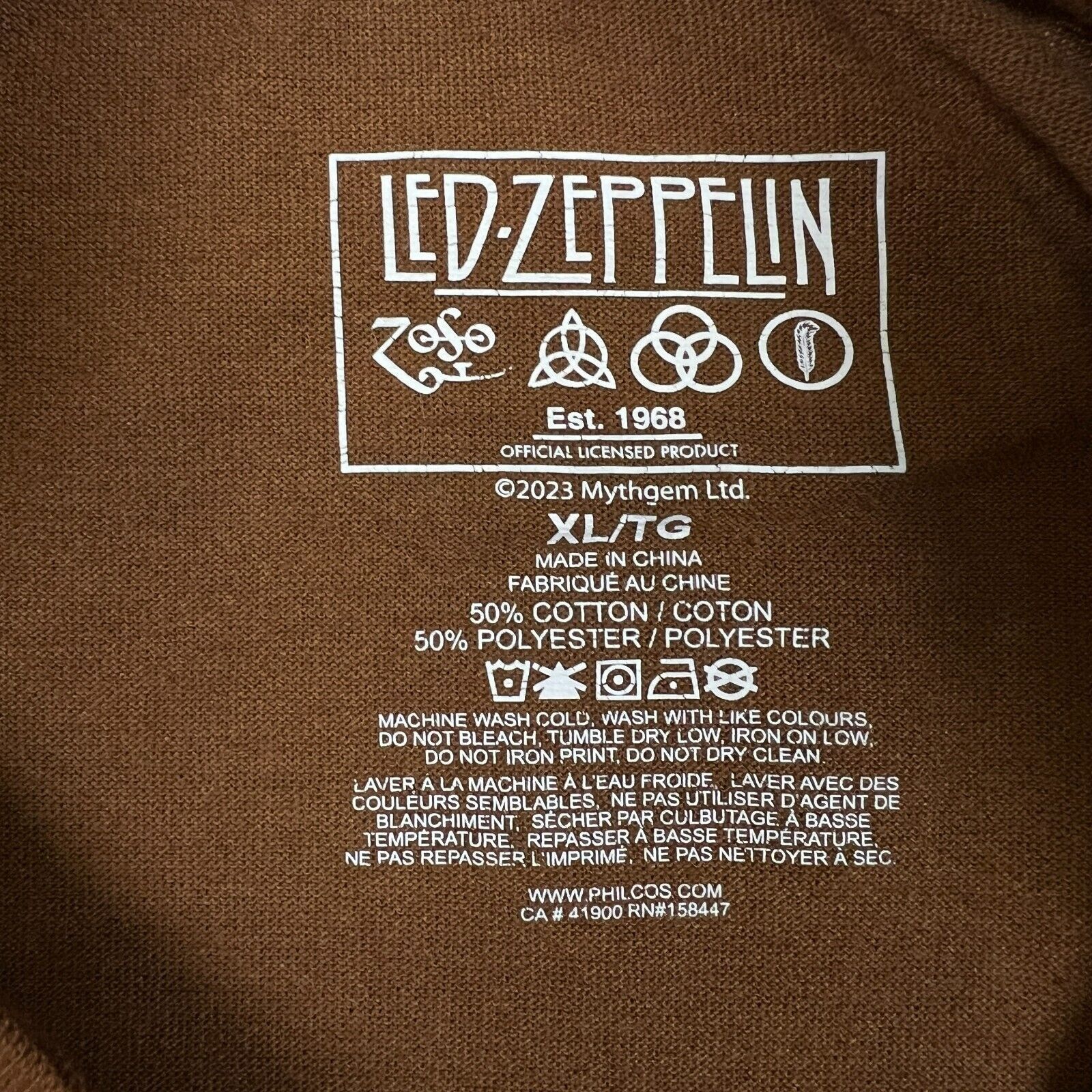 Band Tees × Led Zeppelin × Vintage 2023 Led Zeppelin T Shirt XL In Concert Tampa Rock Band Tee Size US XL / EU 56 / 4 - 4 Thumbnail