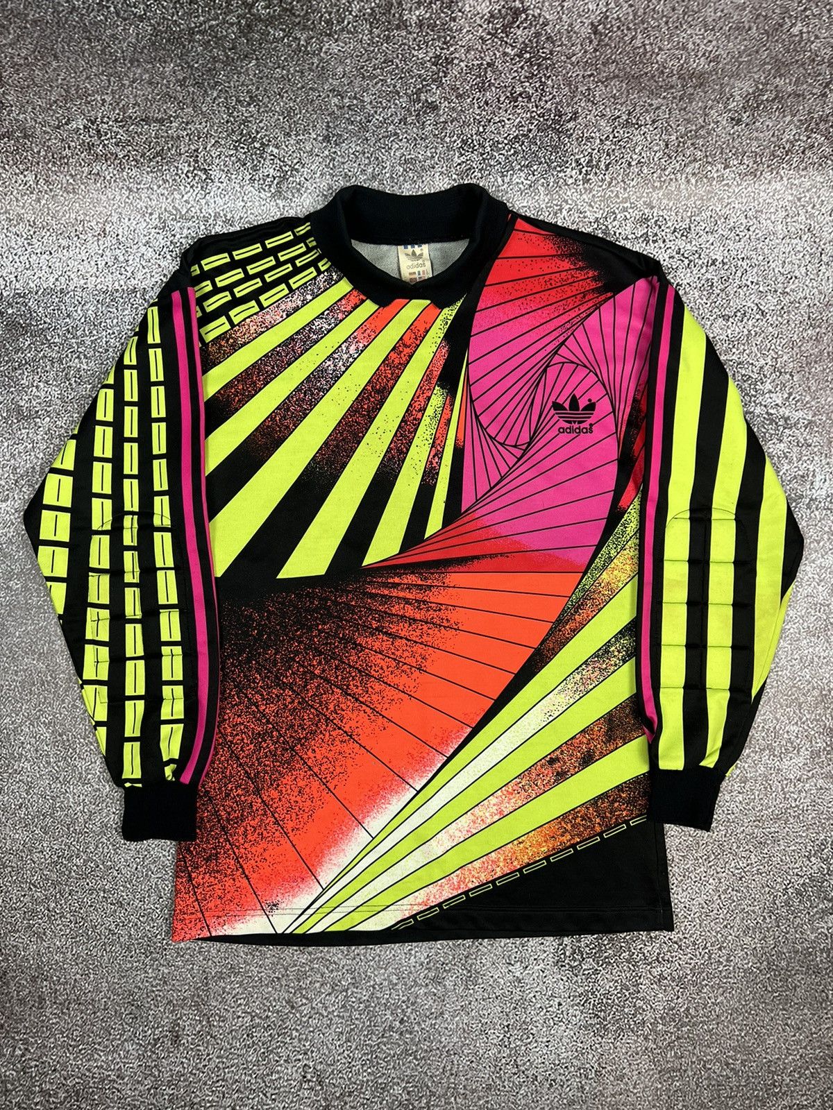 image of 90's Vintage Adidas Template Goalkeeper Football Tony Meola, Men's (Size Small)