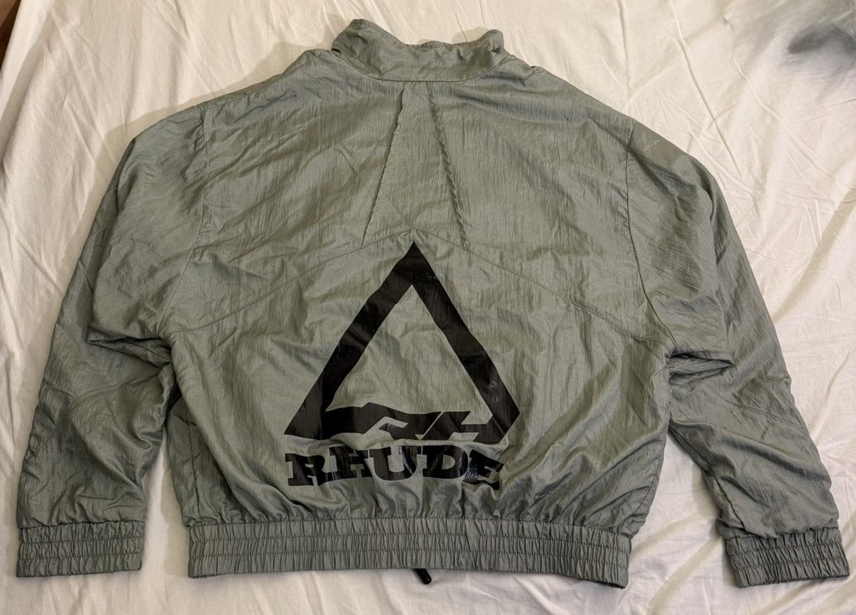 Rhude Rhude Nylon Racing Track Jacket Bomber Silver Large Size US L / EU 52-54 / 3 - 2 Thumbnail