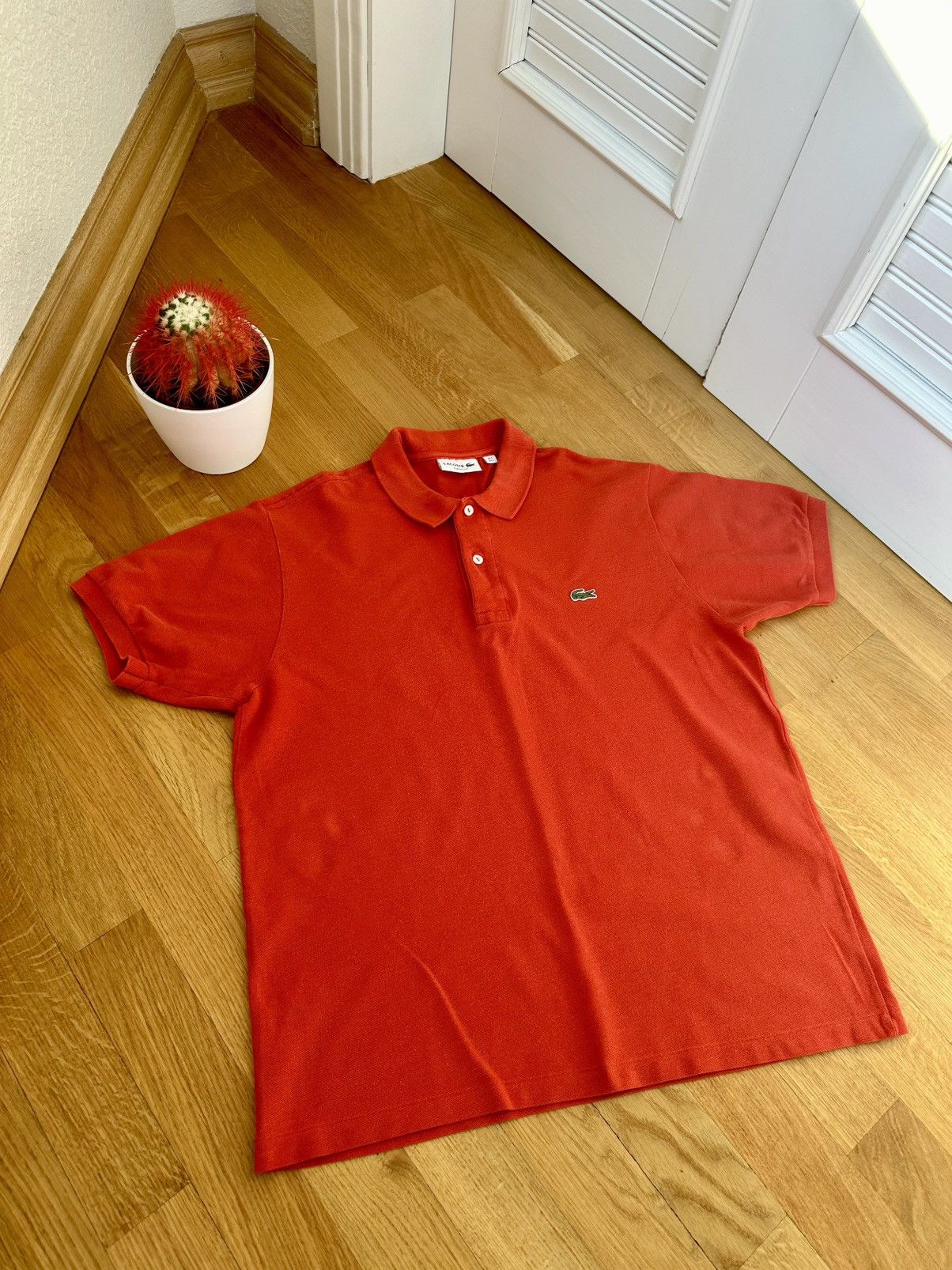Lacoste Vintage Lacoste Orange Polos Old Many Style Size US L / EU 52-54 / 3 - 1 Thumbnail