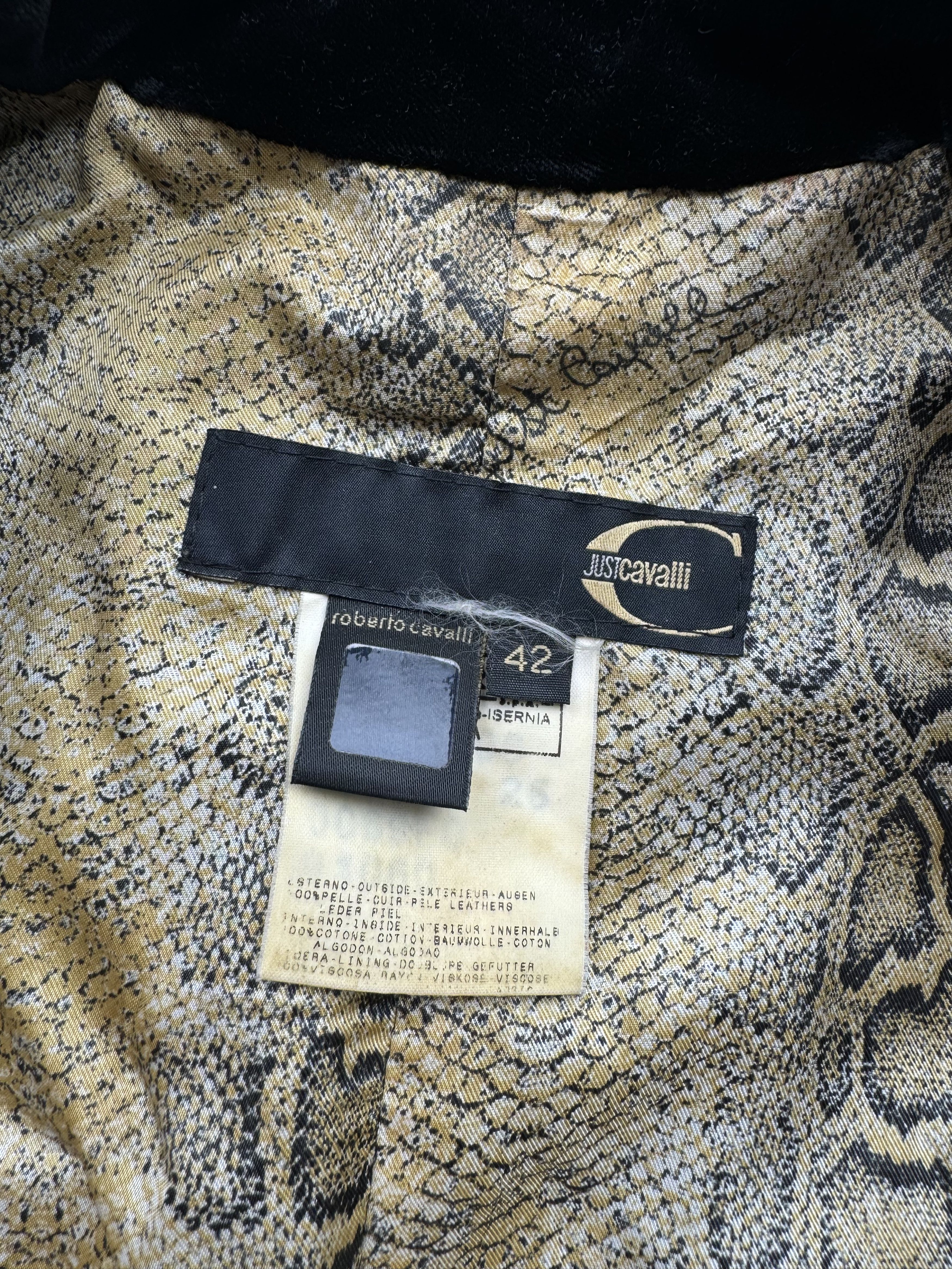 Just Cavalli × Roberto Cavalli × Vintage Just Cavalli Vintage Zipped Leather Jacket Size M / US 6-8 / IT 42-44 - 10 Thumbnail