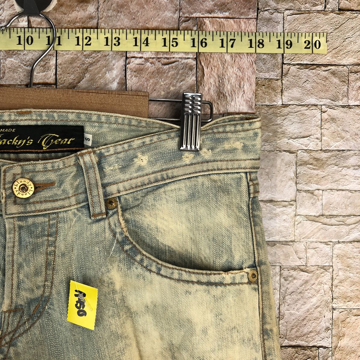 Japanese Brand Jacky Gear japan Blue ripped Distressed Denim Pants #A950 Size US 30 / EU 46 - 8 Thumbnail