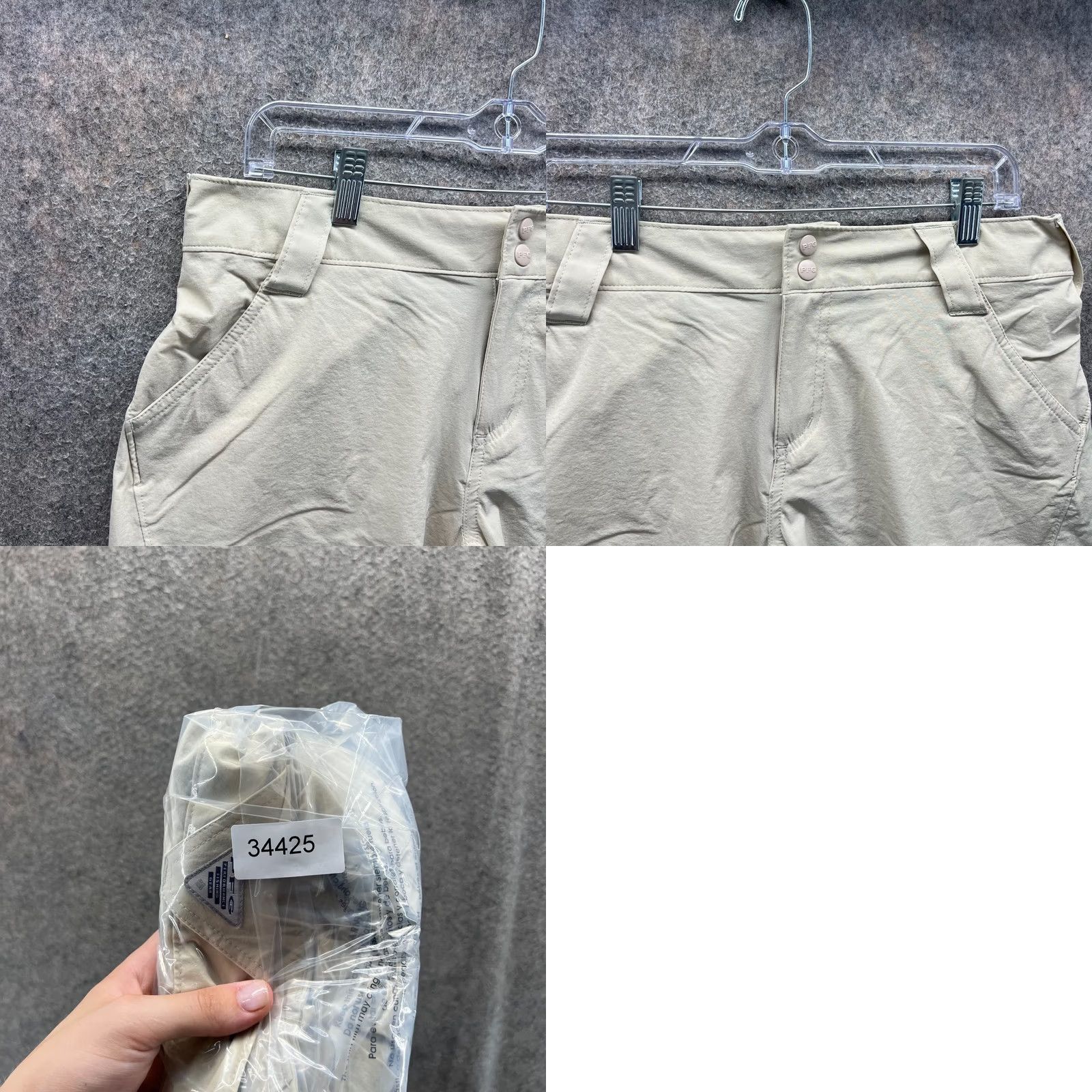 Vintage Columbia Shorts Womens 10 Khaki Chino Tan Beige Stretch Outdoors PFG Hiking Navy? Size 32" / US 10 / IT 46 - 8 Thumbnail