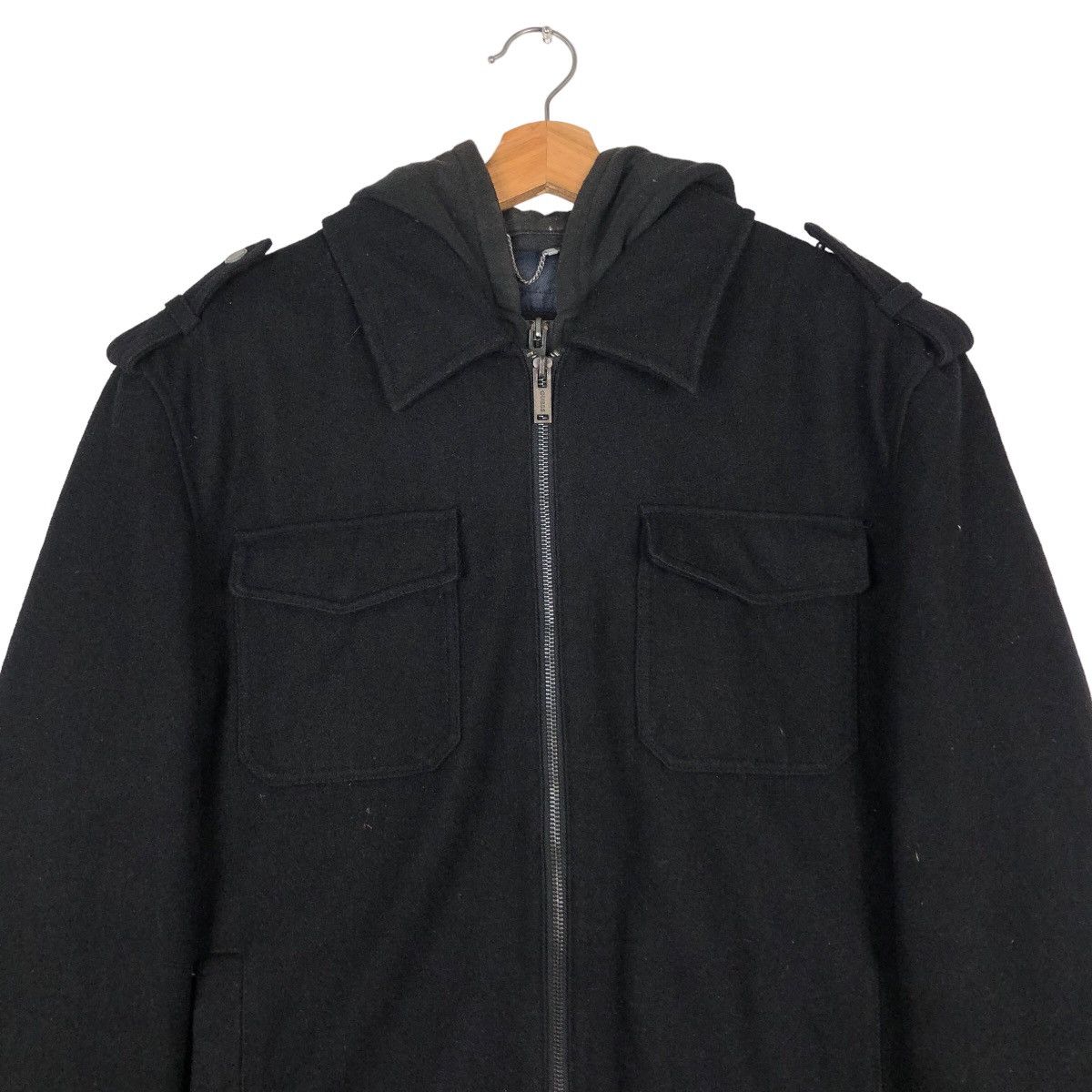 Guess 🔥Rich Black Bondage Biker Jacket Hoodie Guess Size US L / EU 52-54 / 3 - 3 Thumbnail