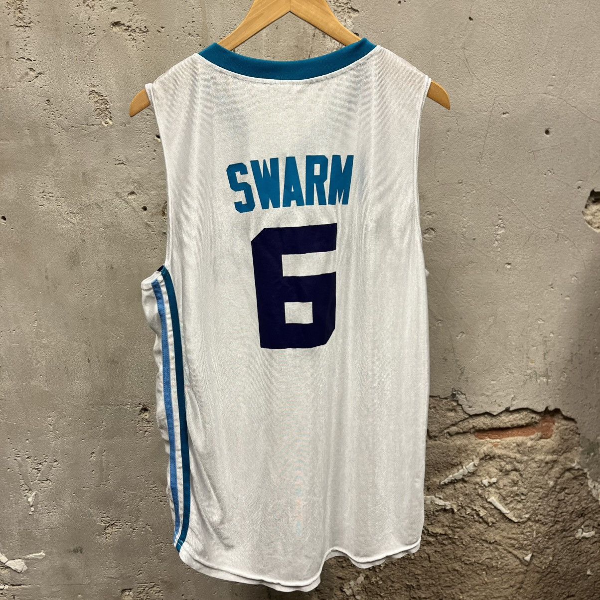 Other Charlotte Hornets Adult Side Stripe Swarm #6 Jersey Shirt NC Size US XL / EU 56 / 4 - 5 Thumbnail