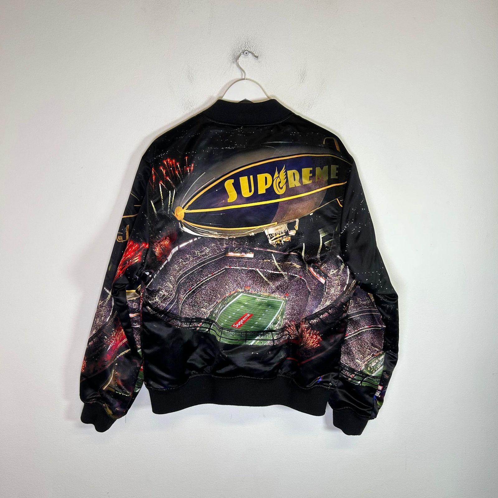Mitchell & Ness × Supreme Supreme x Mitchell & Ness Stadium Satin Varsity Jacket Size US M / EU 48-50 / 2 - 2 Thumbnail