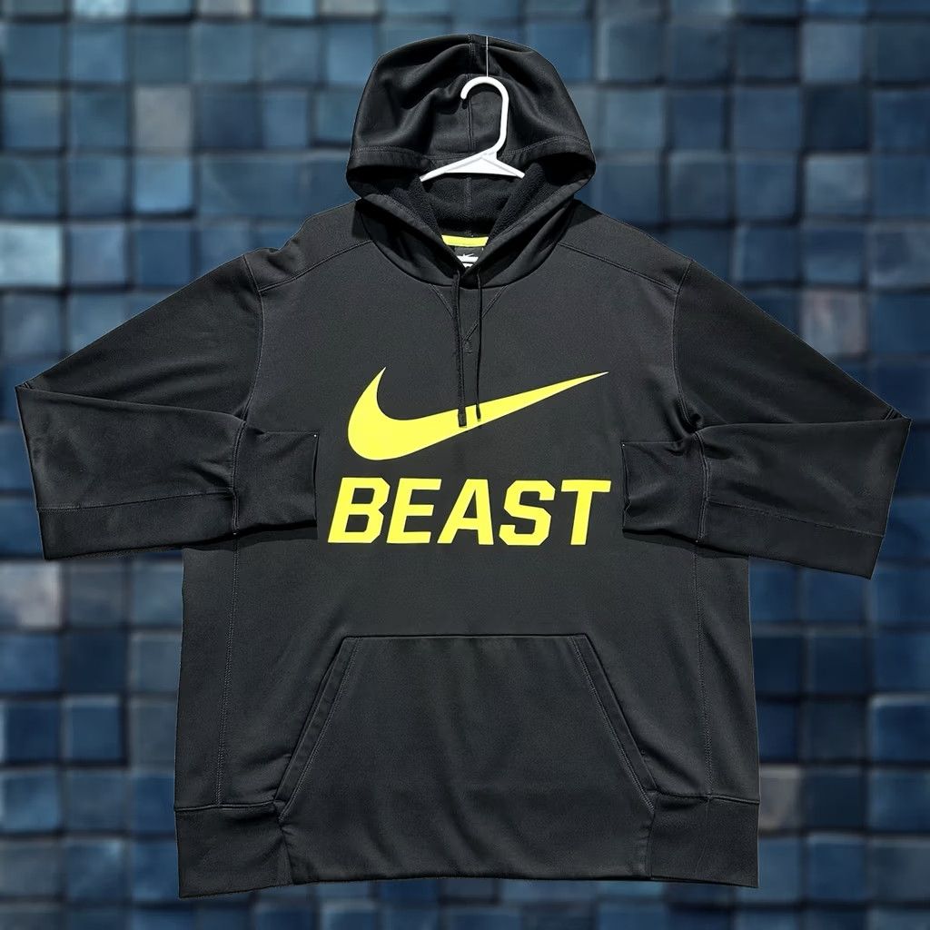 Nike Nike Hoodie Mens XL Black Therma-Fit Beast Swoosh Pullover Sweatshirt GUC Size US XL / EU 56 / 4 - 1 Thumbnail