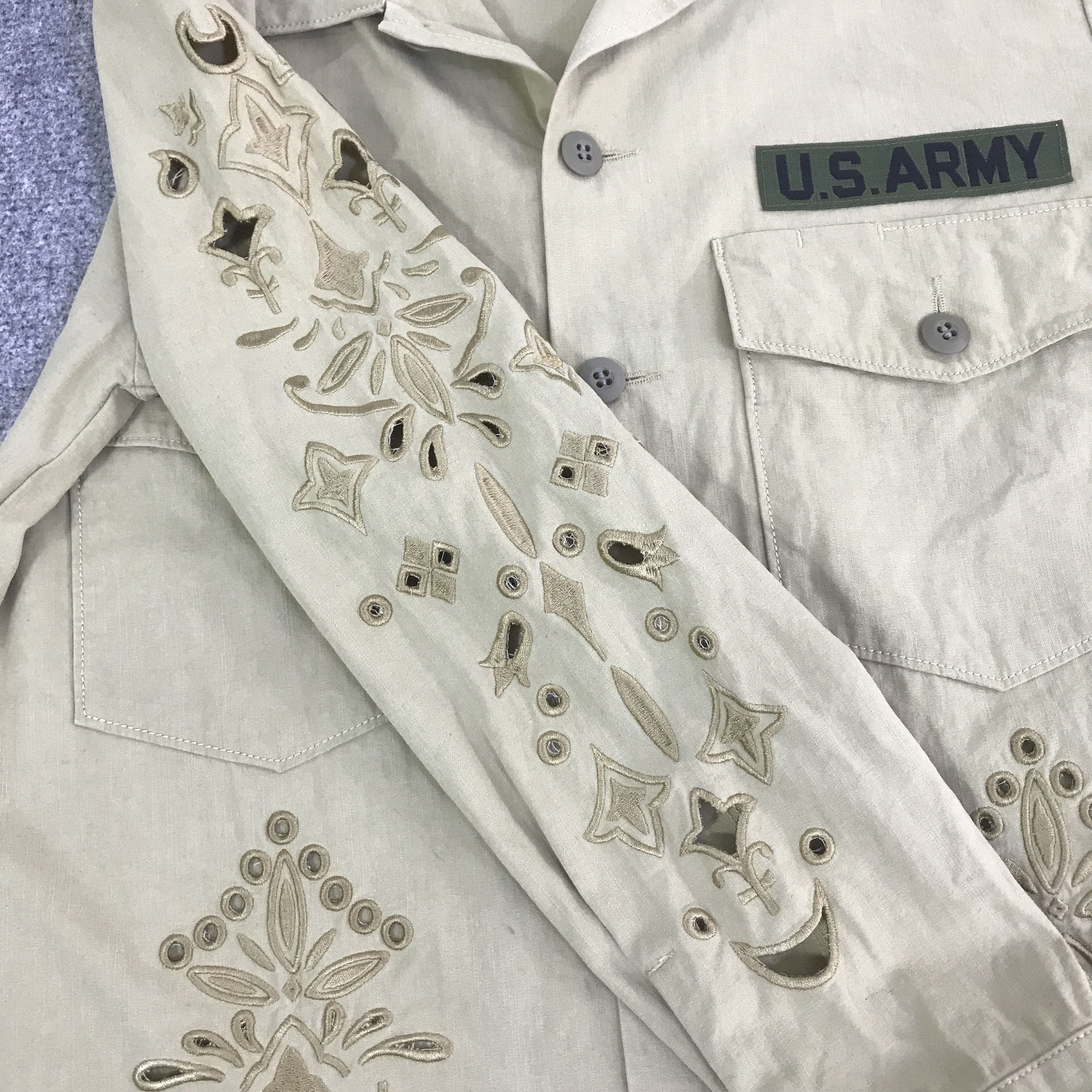 Japanese Brand Rna x u.s army design button jacket K114B19 Size US L / EU 52-54 / 3 - 11 Thumbnail