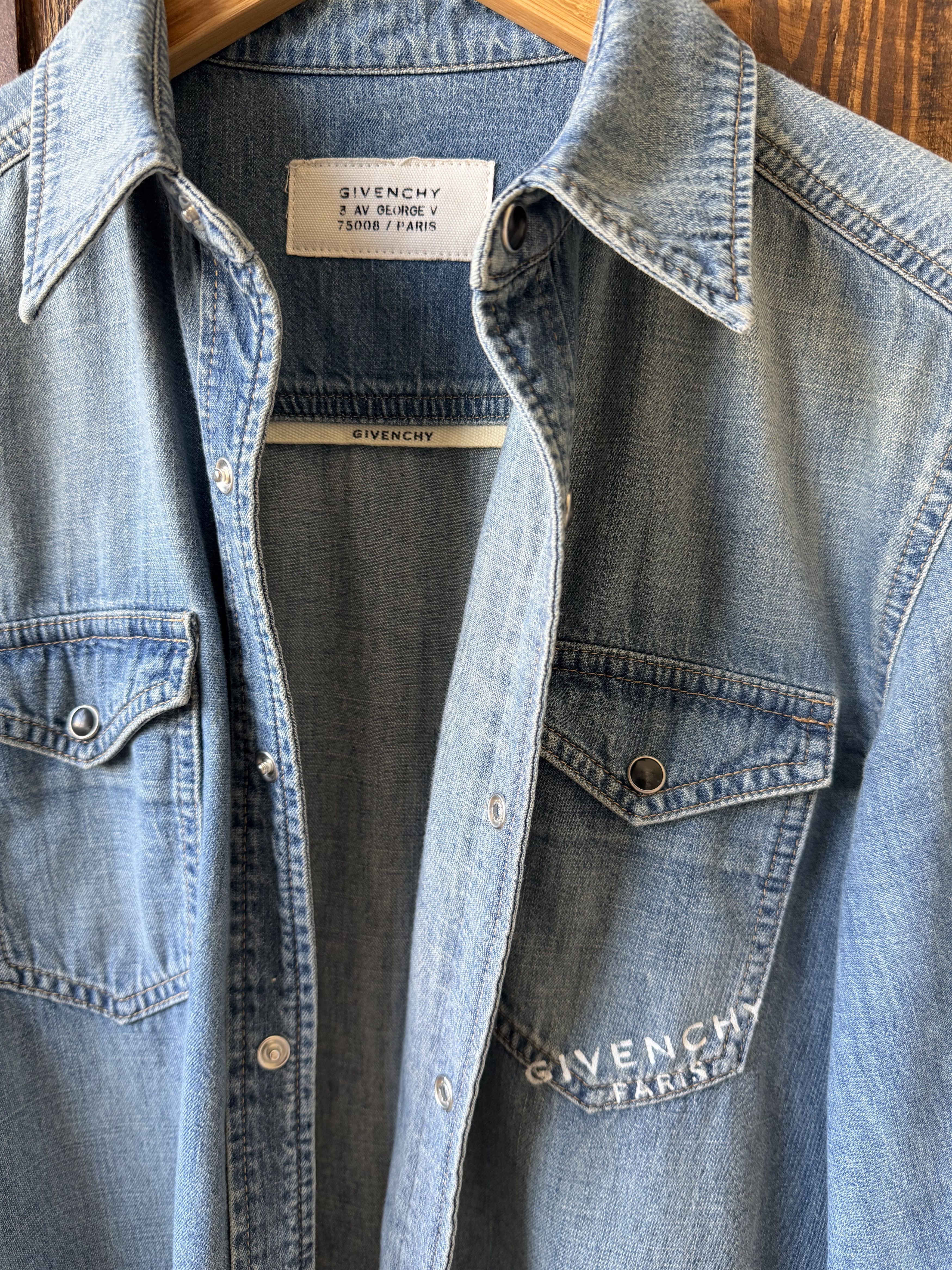 Givenchy Givenchy Denim Shirt (color: Medium Blue) Size US S / EU 44-46 / 1 - 4 Thumbnail