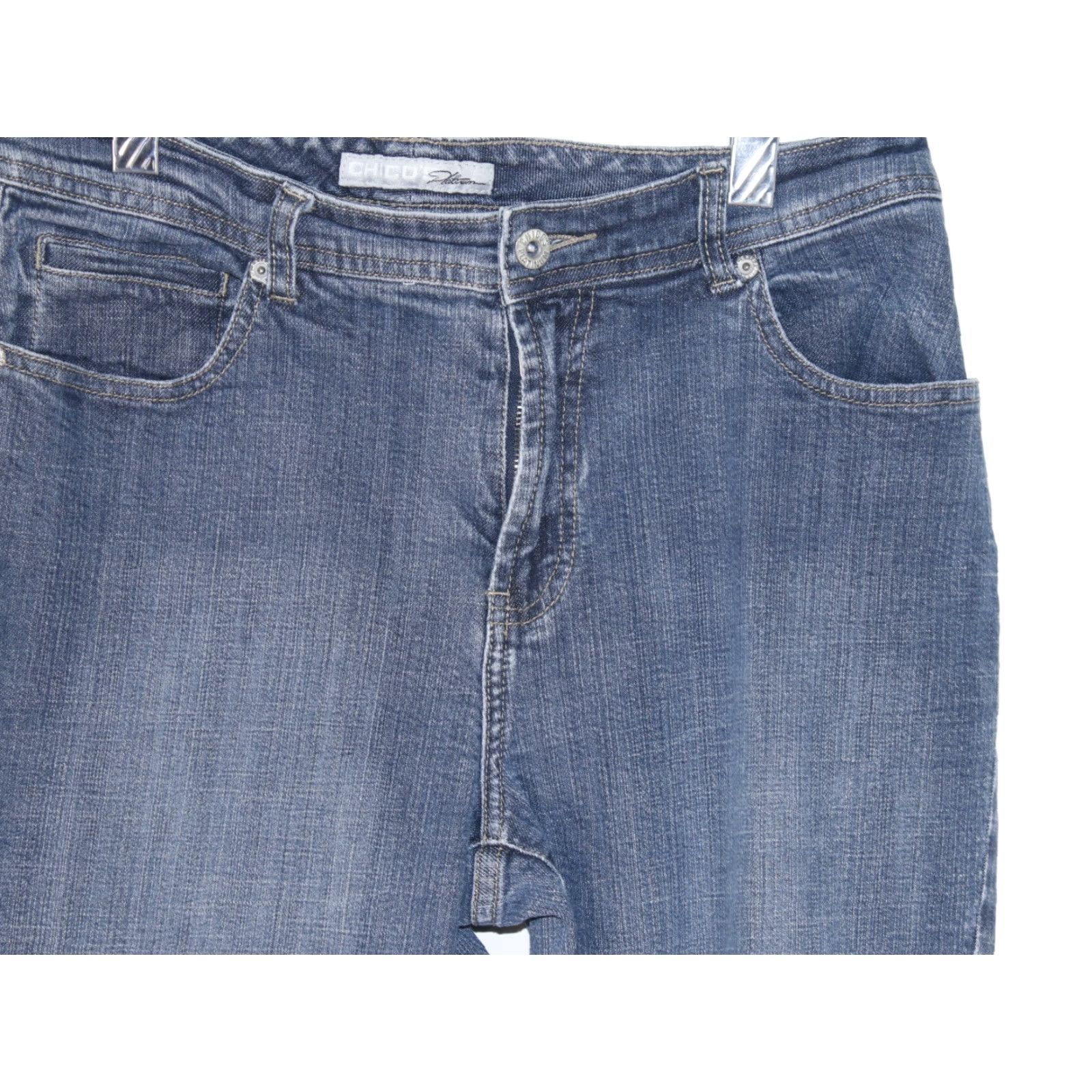 Vintage VINTAGE Chico's Bootcut Jeans Womens Size 1 Regular Fit High Rise Medium Wash Denim 30x29.5 Size 30" / US 8 / IT 44 - 3 Thumbnail