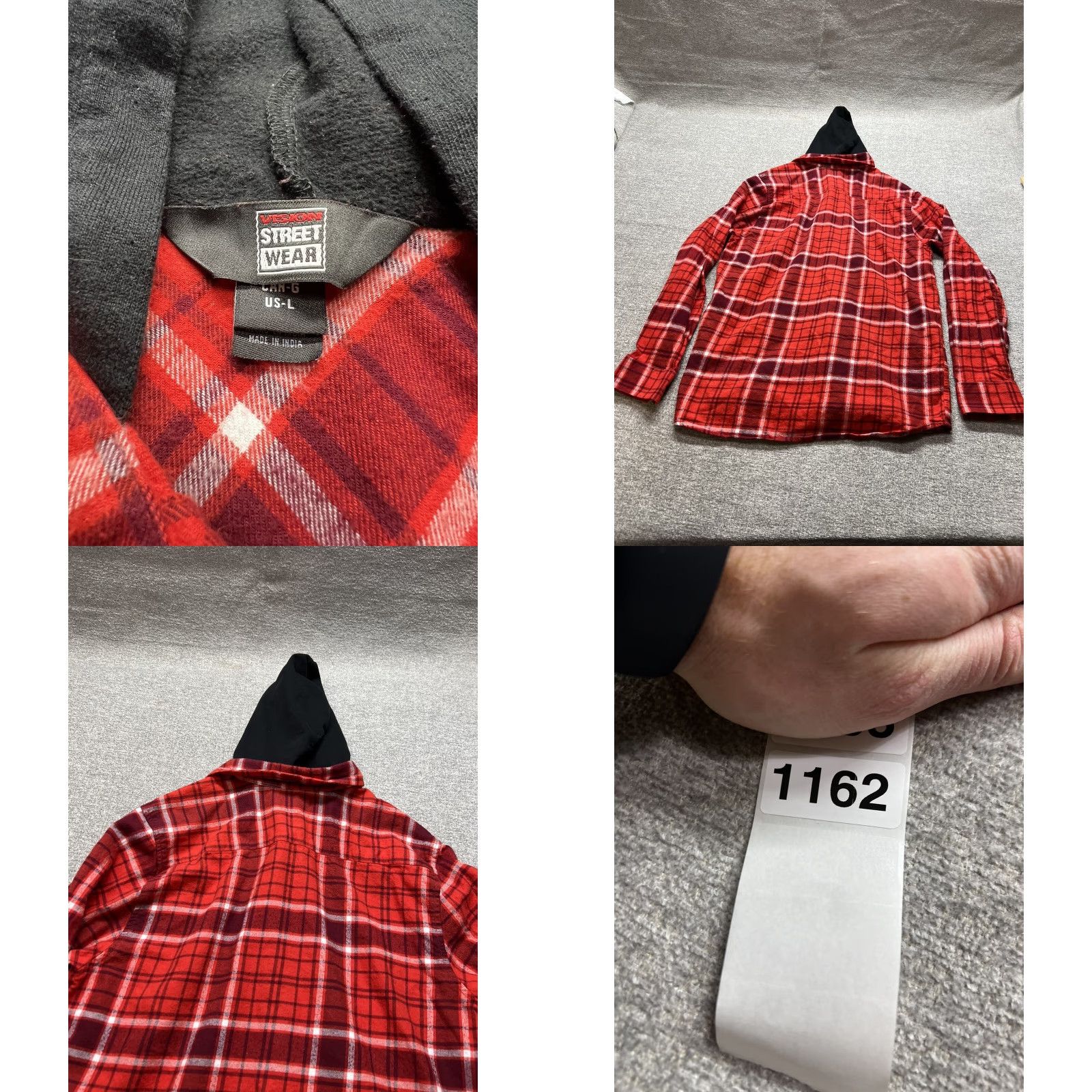 Vintage VINTAGE Vision Street Wear Button-Up Flannel Shirt Men's Large Red 80s 90s Skateboarding Casual Travel Mens Size US L / EU 52-54 / 3 - 8 Thumbnail