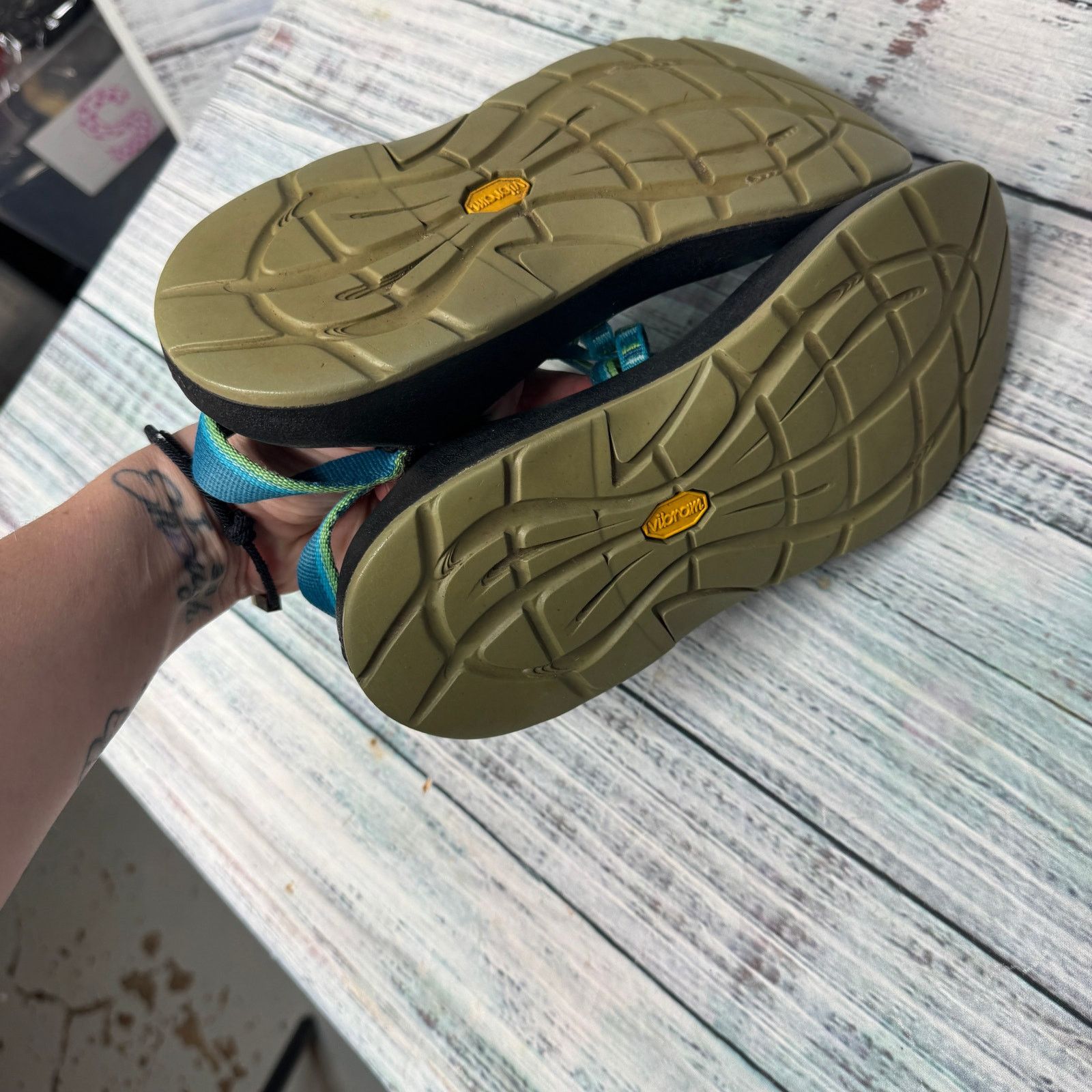 Chaco Chaco ZX/2 Classic Teal Blue Sandals Vibram Sole Adjustable Size US 6 / IT 36 - 3 Thumbnail