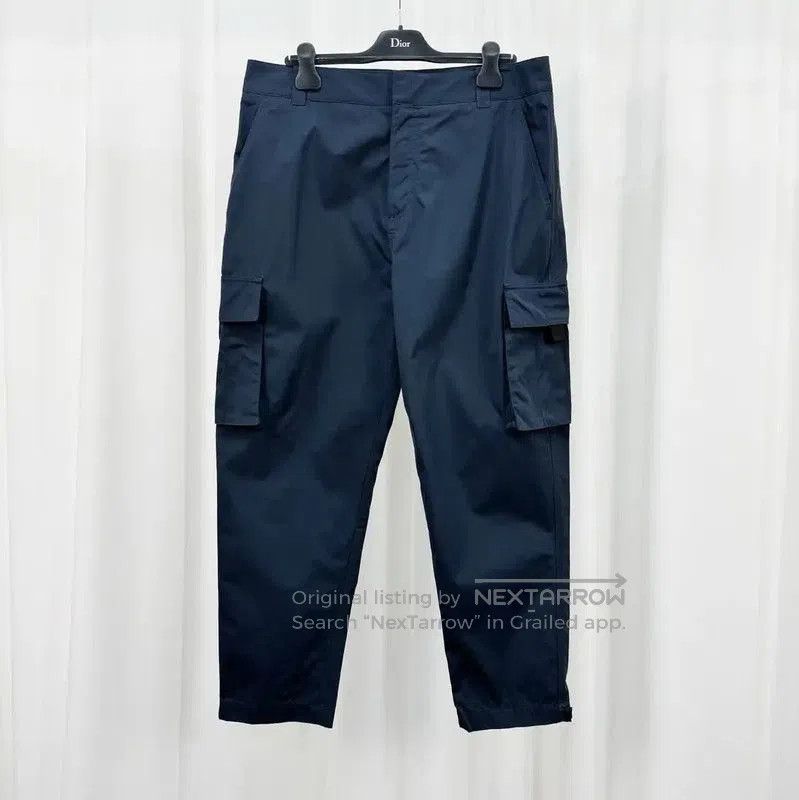Dior Dior Blue Gray Cotton Blend Casual Pants . Size US 44 / EU 60 - 1 Thumbnail