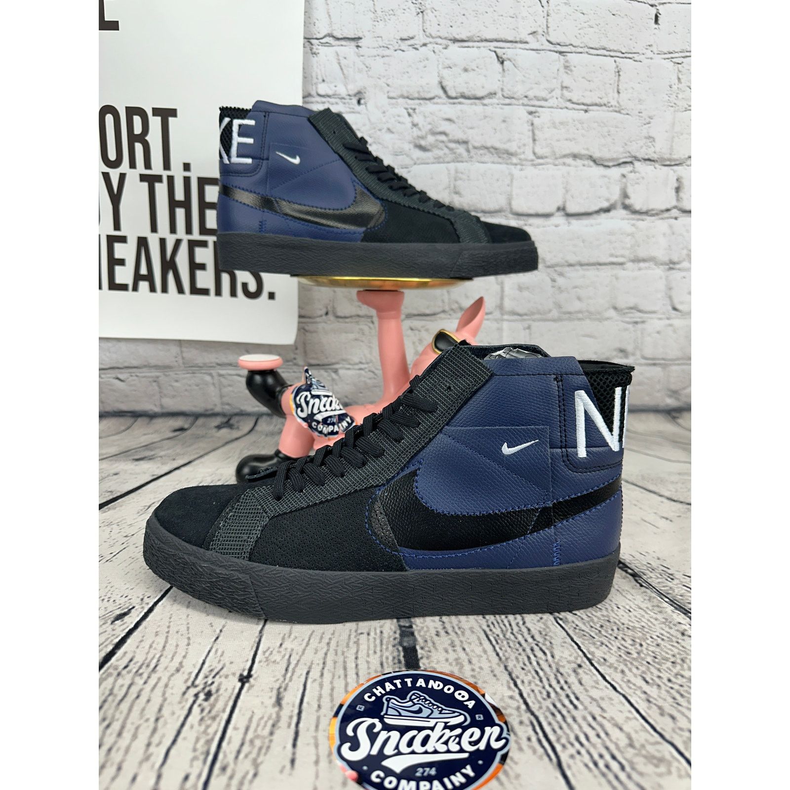 Nike Nike SB Blazer Mid Premium PRM Mens 9.5 Blue Sneaker Shoes Size US 9.5 / EU 42-43 - 1 Thumbnail