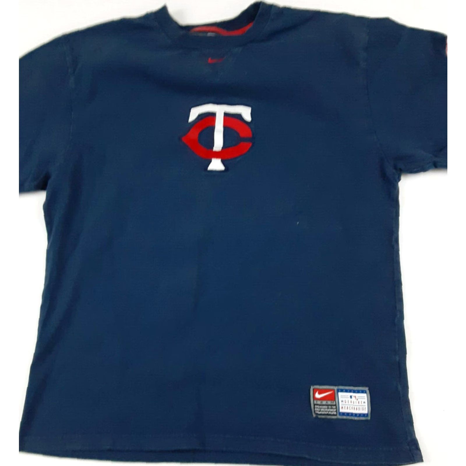 Nike VINTAGE Minnesota Twins Nike Team T-Shirt Blue M Men Short Sleeve Shirt Mens Medium Shirt Size US M / EU 48-50 / 2 - 4 Thumbnail