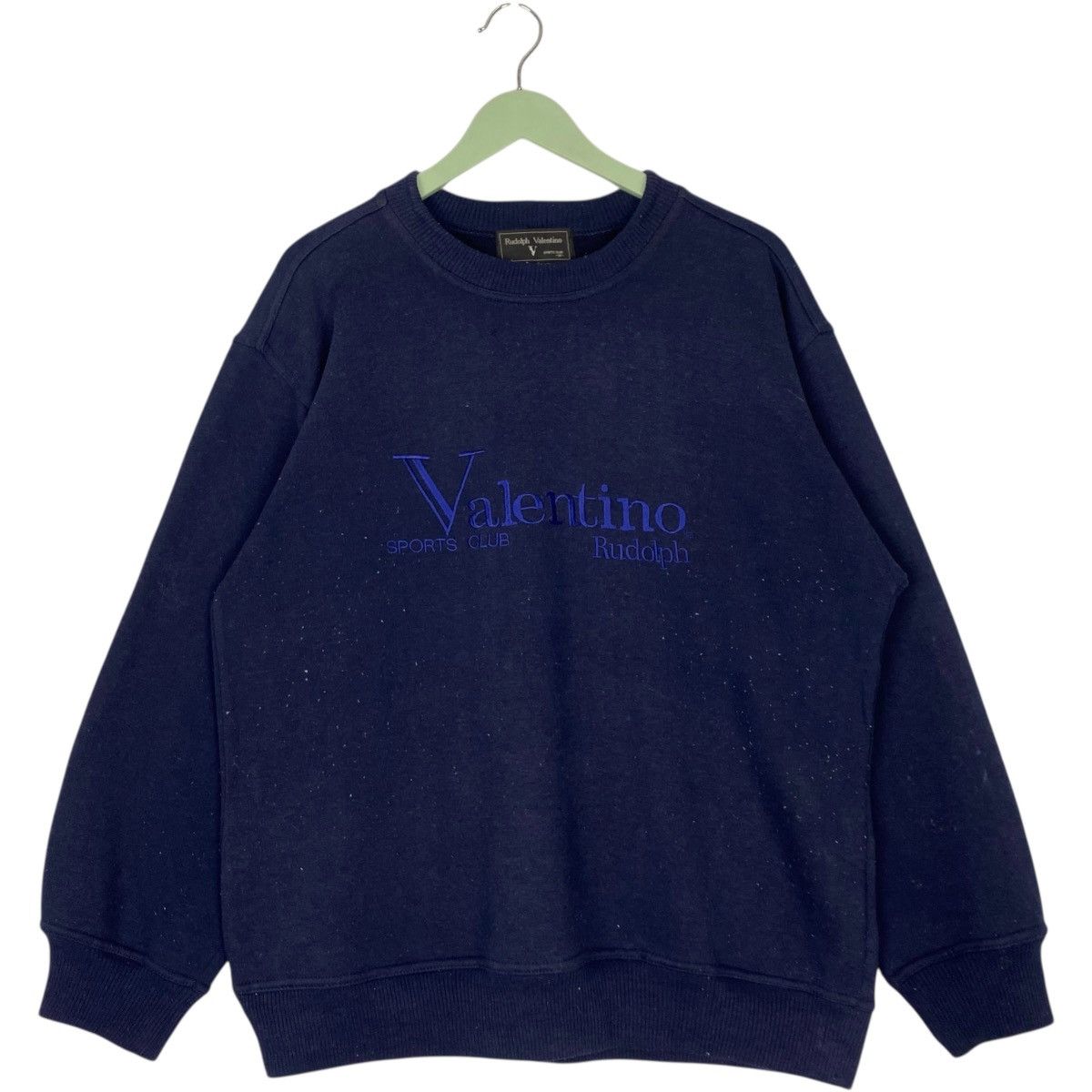 Vintage Vintage Valentino Rudolph Sweatshirt Logo Navy Blue Size M Size US M / EU 48-50 / 2 - 1 Thumbnail